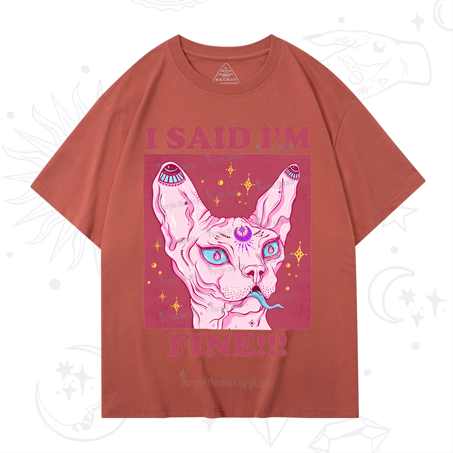 Purplehecate I Said I'm Fine T-Shirt