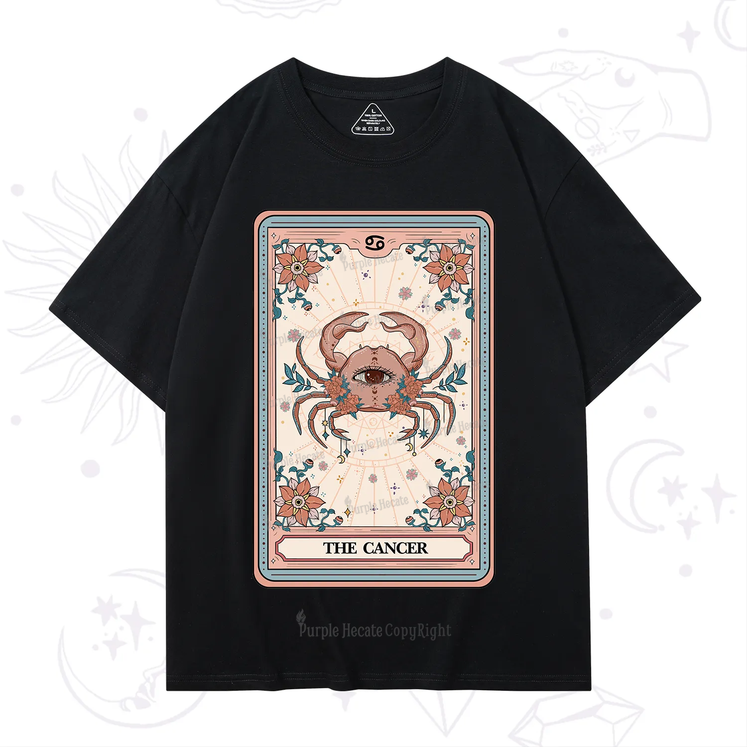 Purplehecate The Cancer Tarot Card T-Shirt