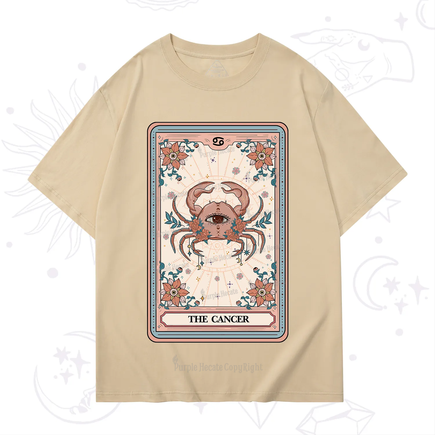 Purplehecate The Cancer Tarot Card T-Shirt