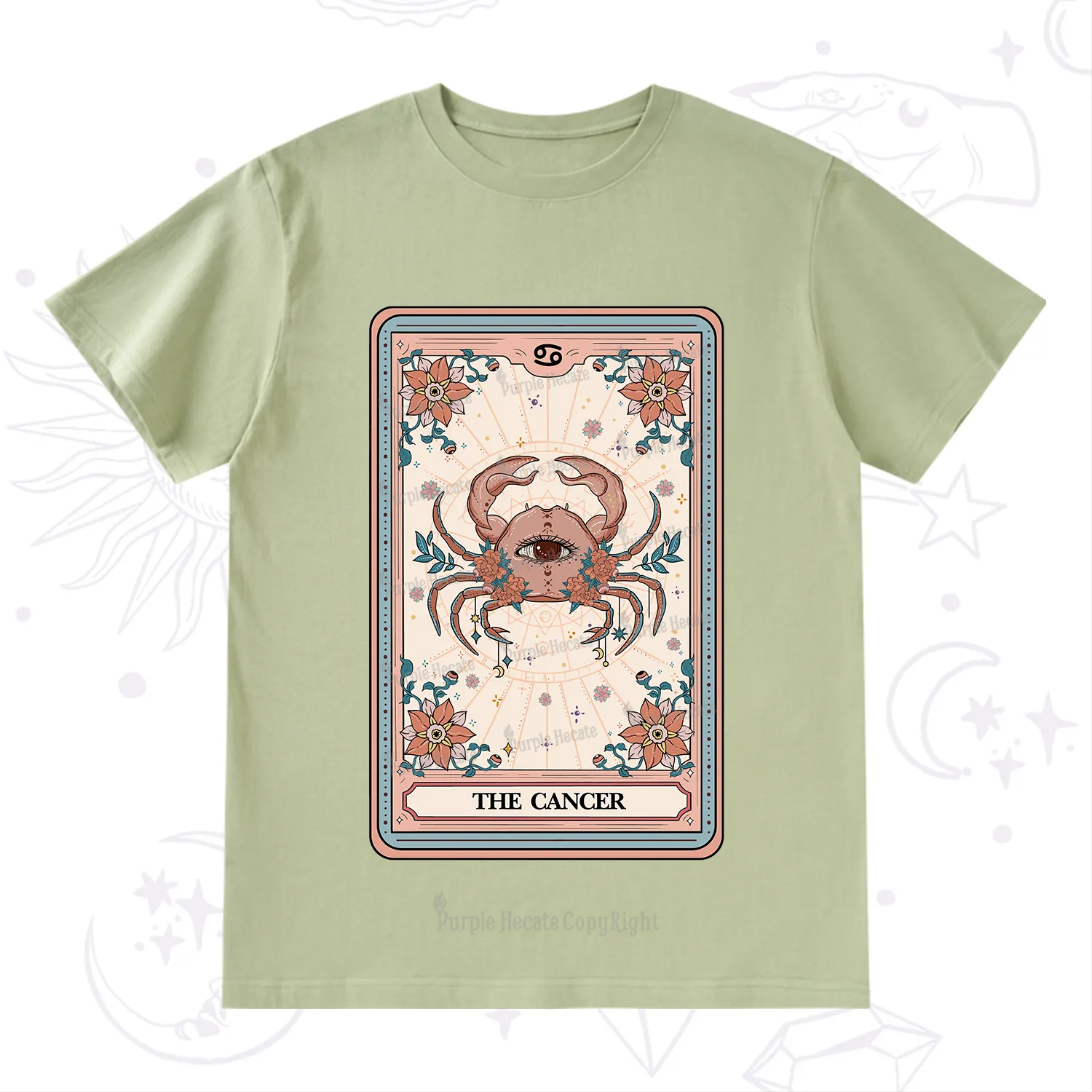 Purplehecate The Cancer Tarot Card T-Shirt