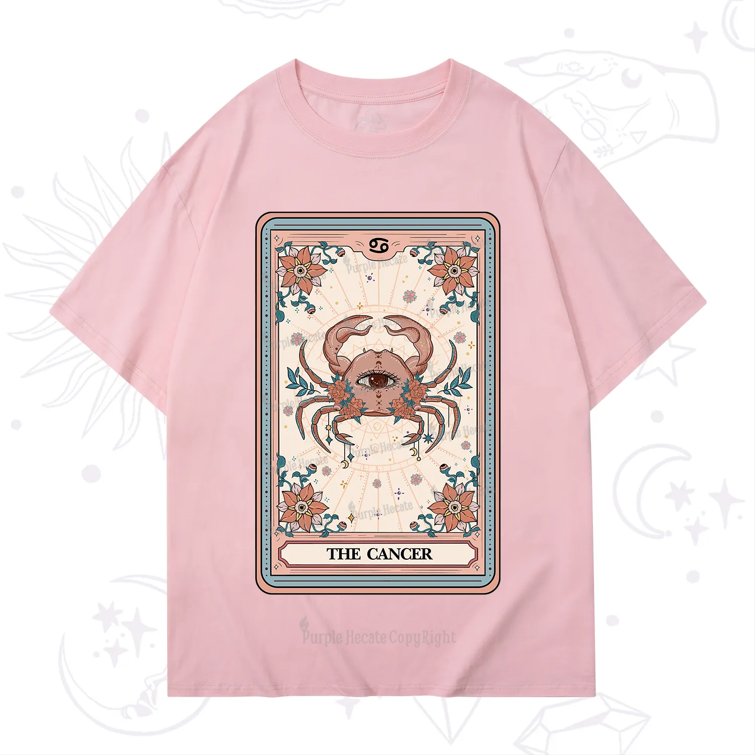 Purplehecate The Cancer Tarot Card T-Shirt