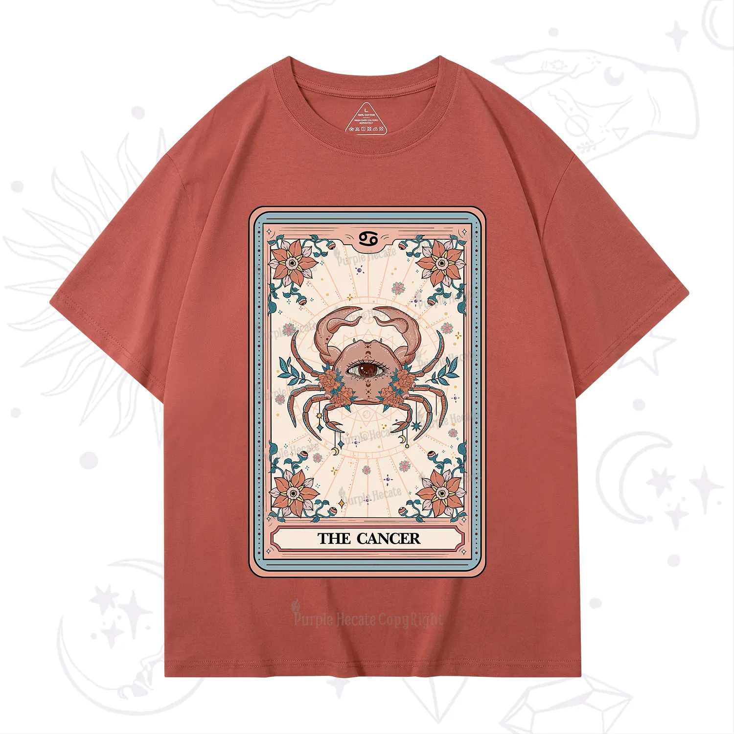 Purplehecate The Cancer Tarot Card T-Shirt