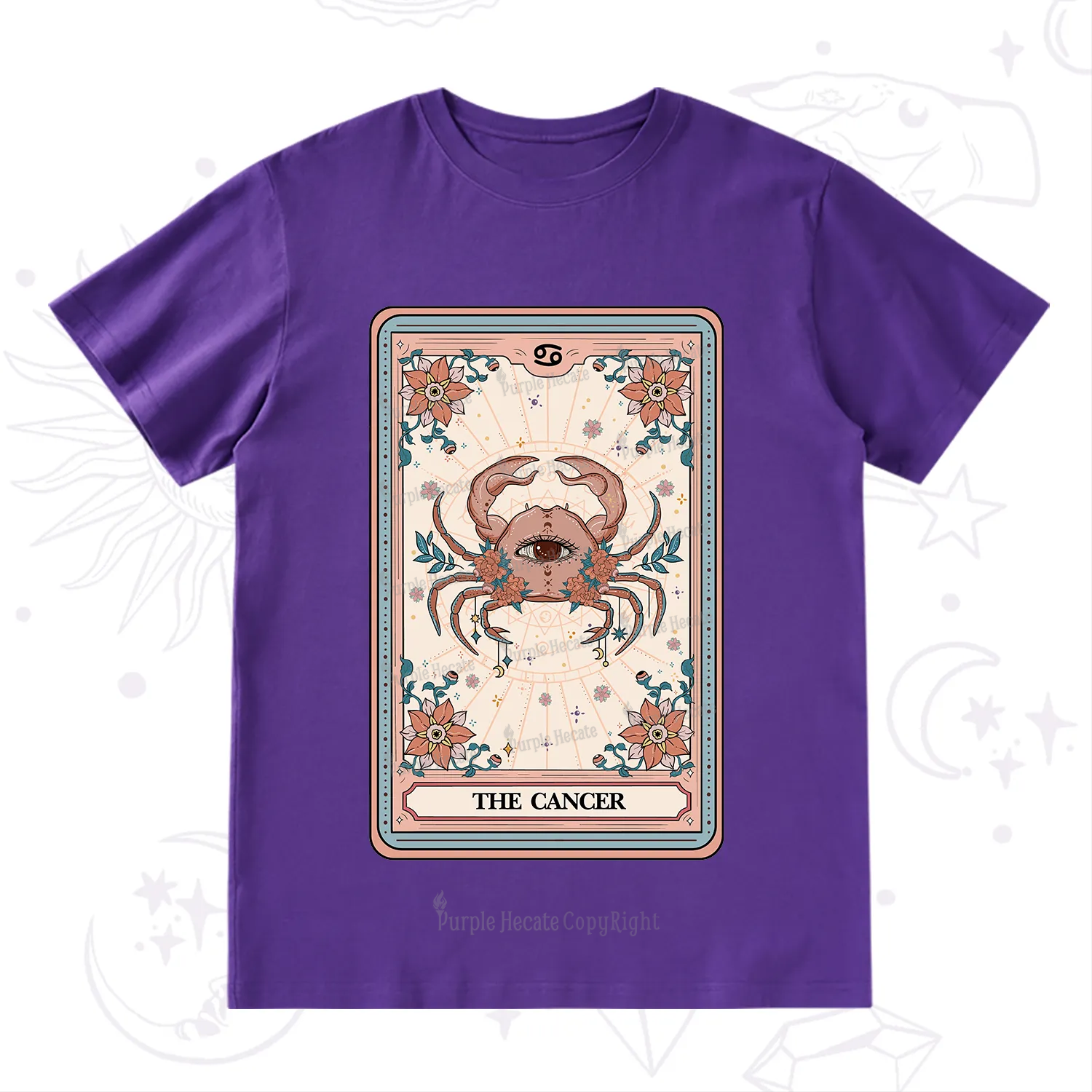 Purplehecate The Cancer Tarot Card T-Shirt