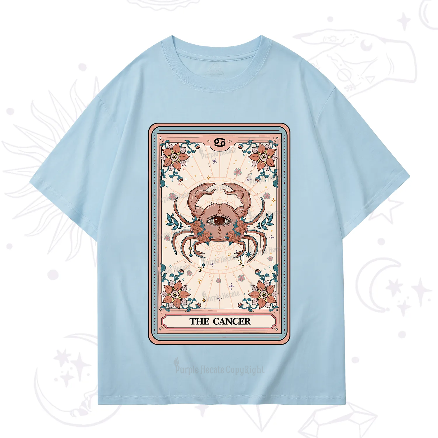Purplehecate The Cancer Tarot Card T-Shirt