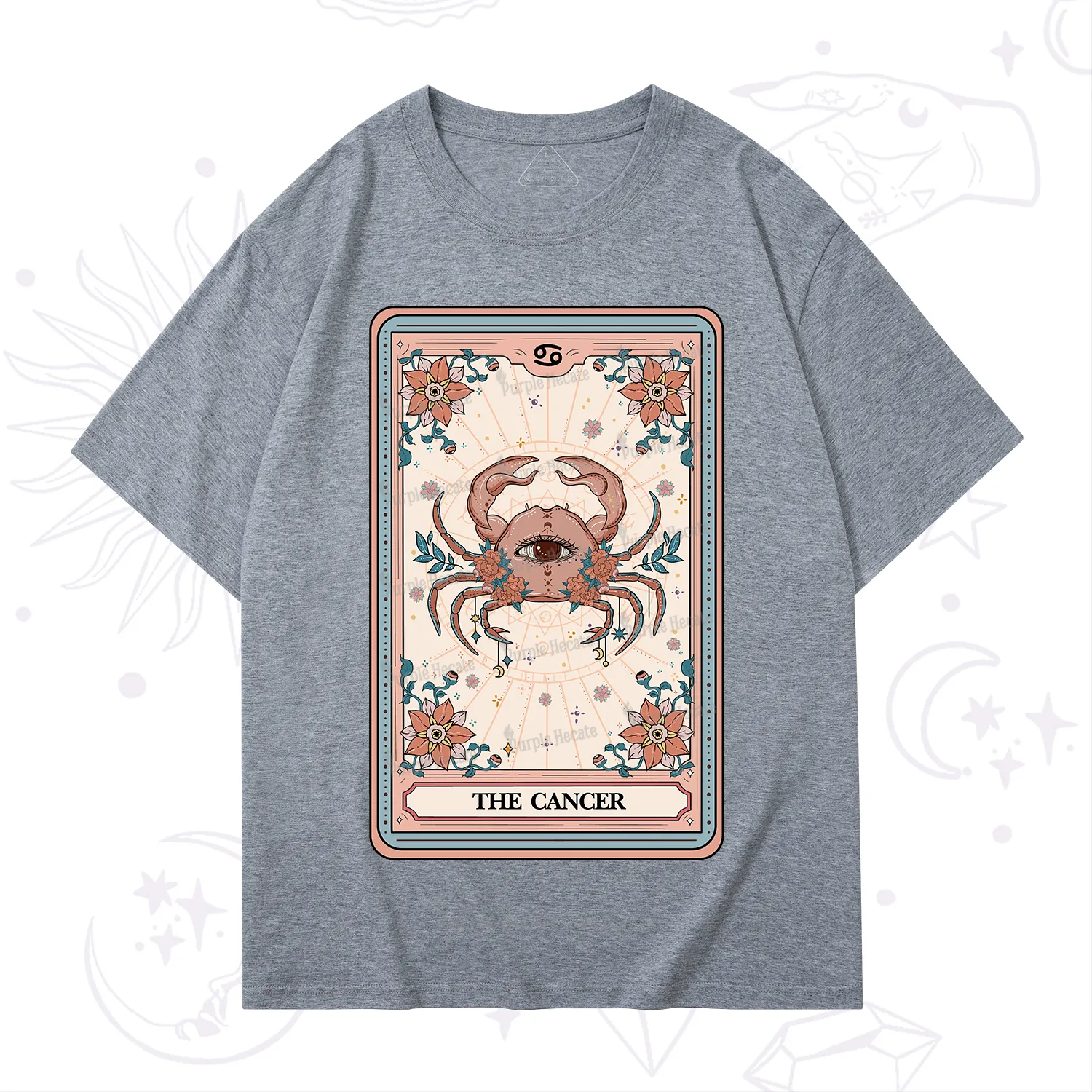 Purplehecate The Cancer Tarot Card T-Shirt