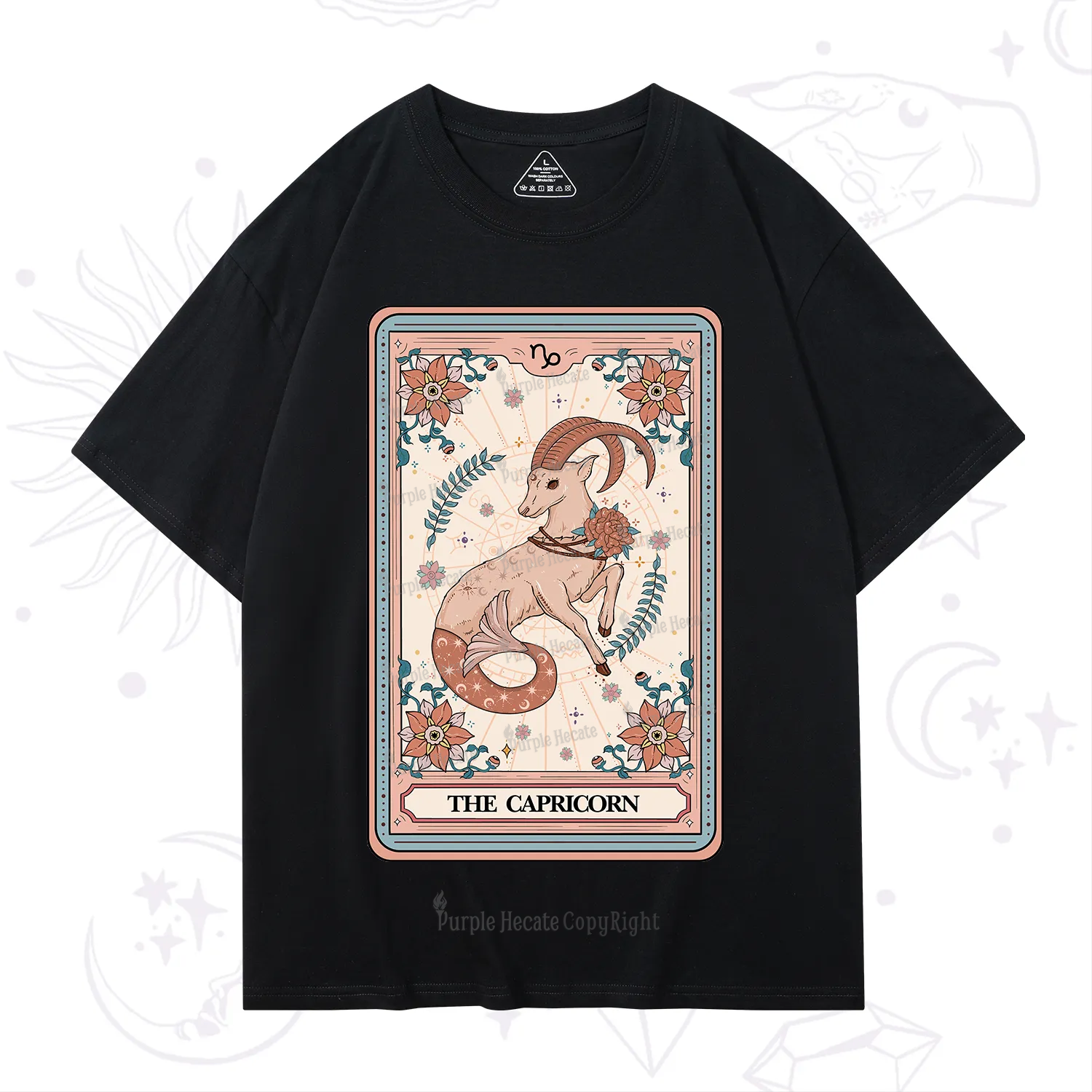 Purplehecate The Capricorn Tarot Card T-Shirt