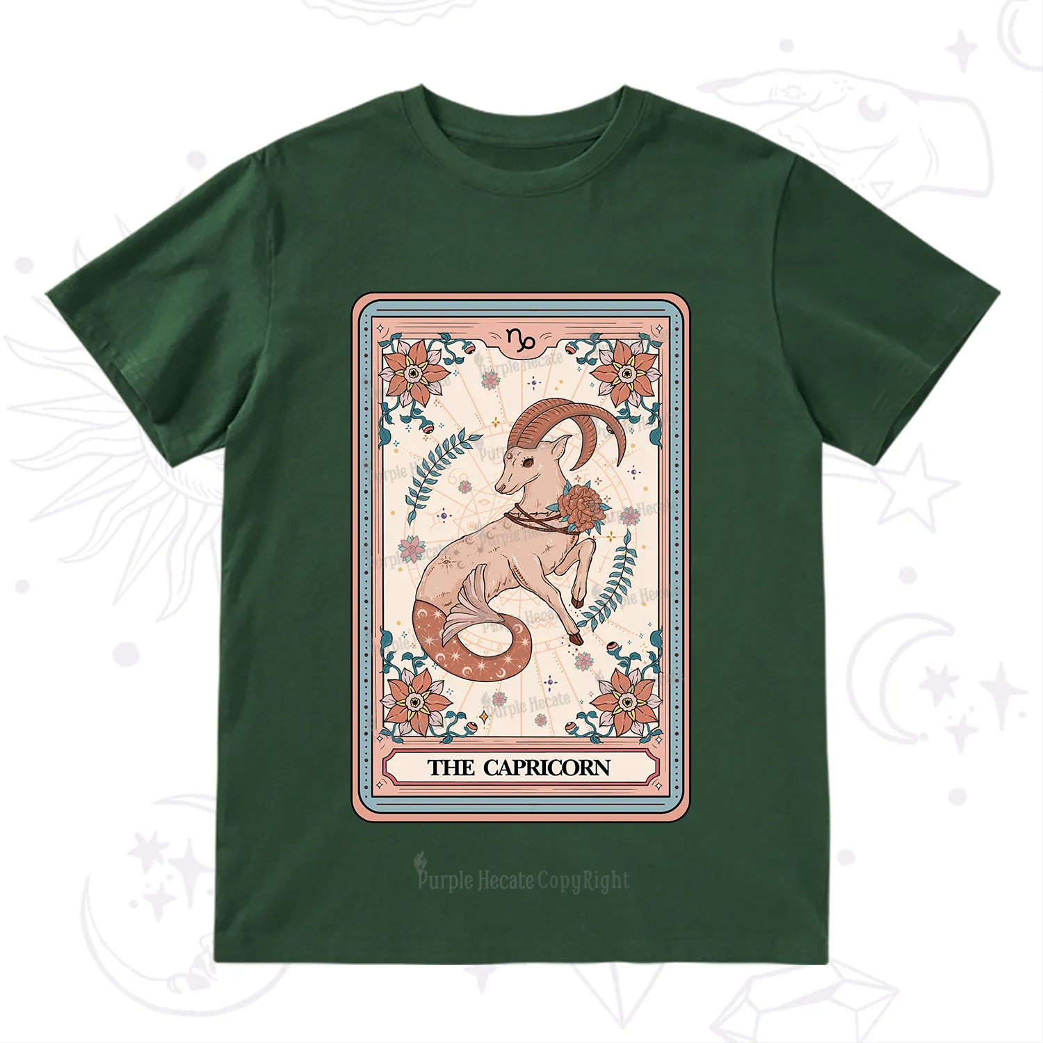 Purplehecate The Capricorn Tarot Card T-Shirt