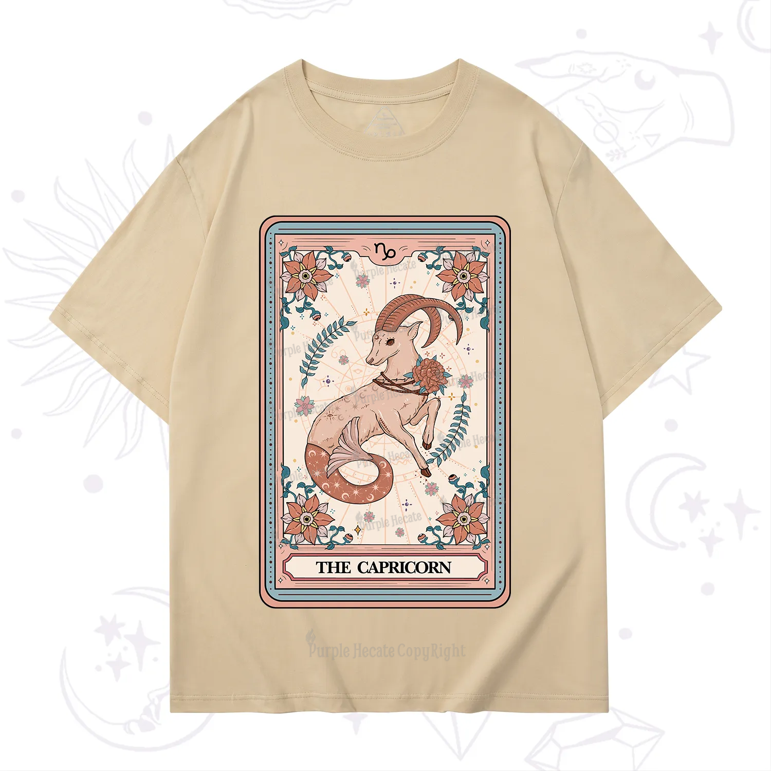 Purplehecate The Capricorn Tarot Card T-Shirt