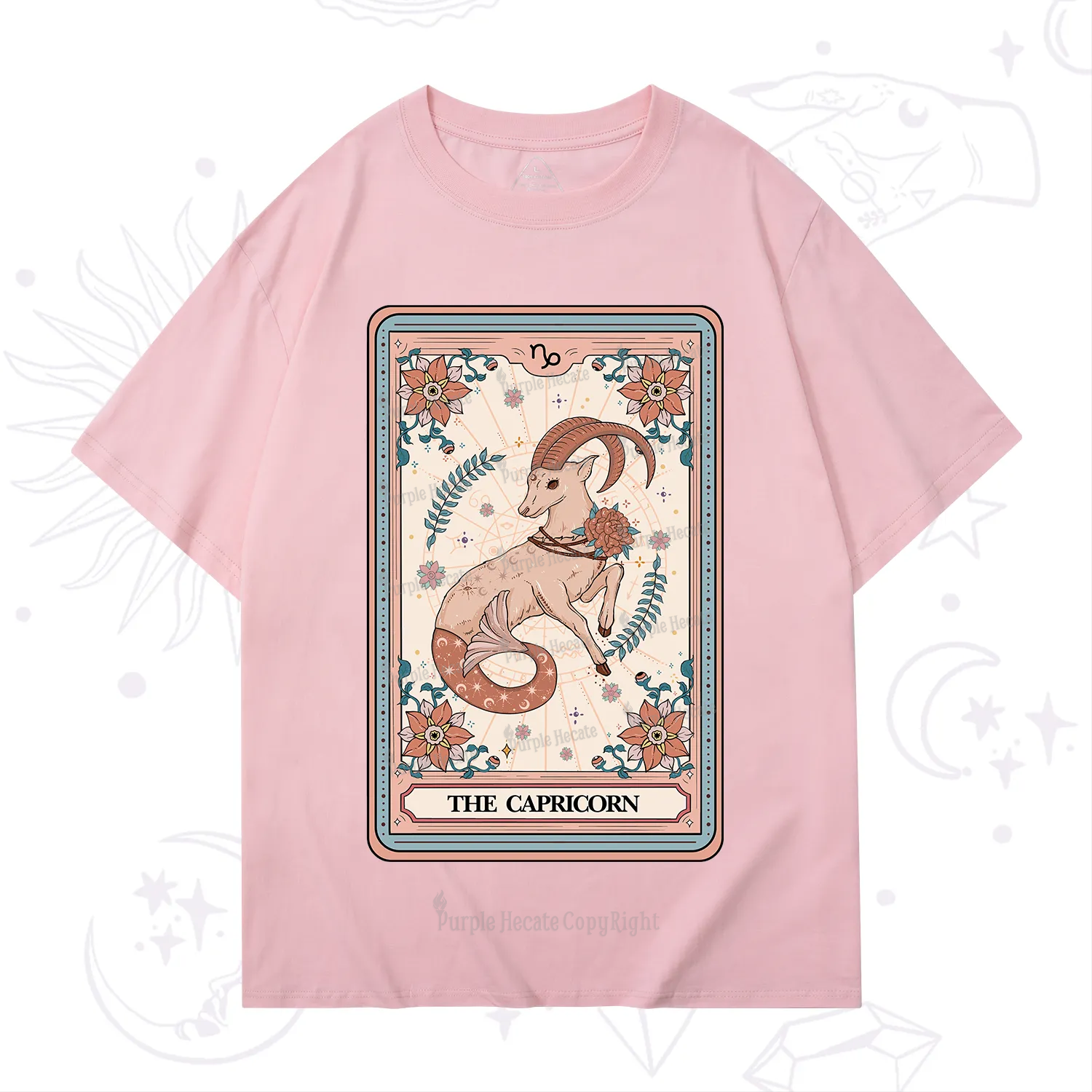 Purplehecate The Capricorn Tarot Card T-Shirt