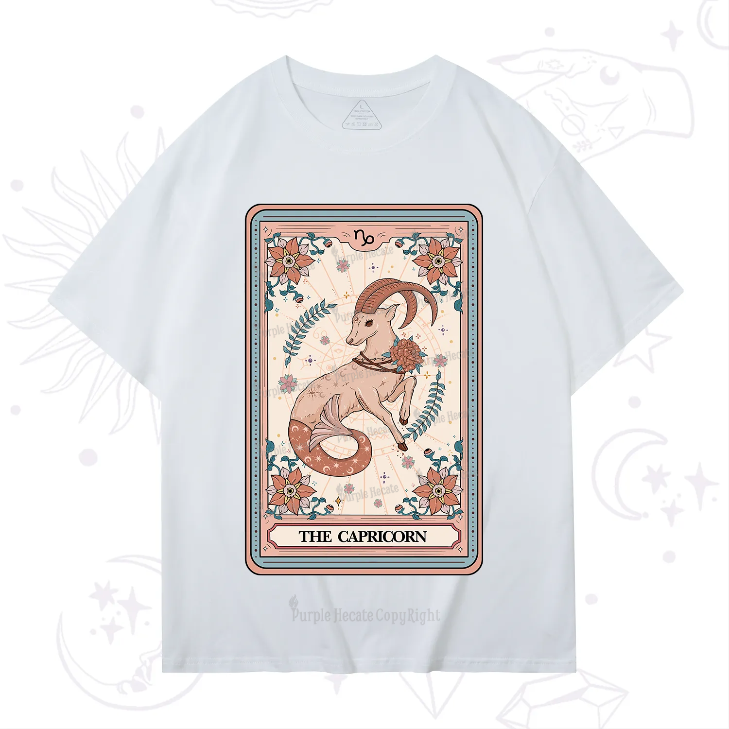 Purplehecate The Capricorn Tarot Card T-Shirt