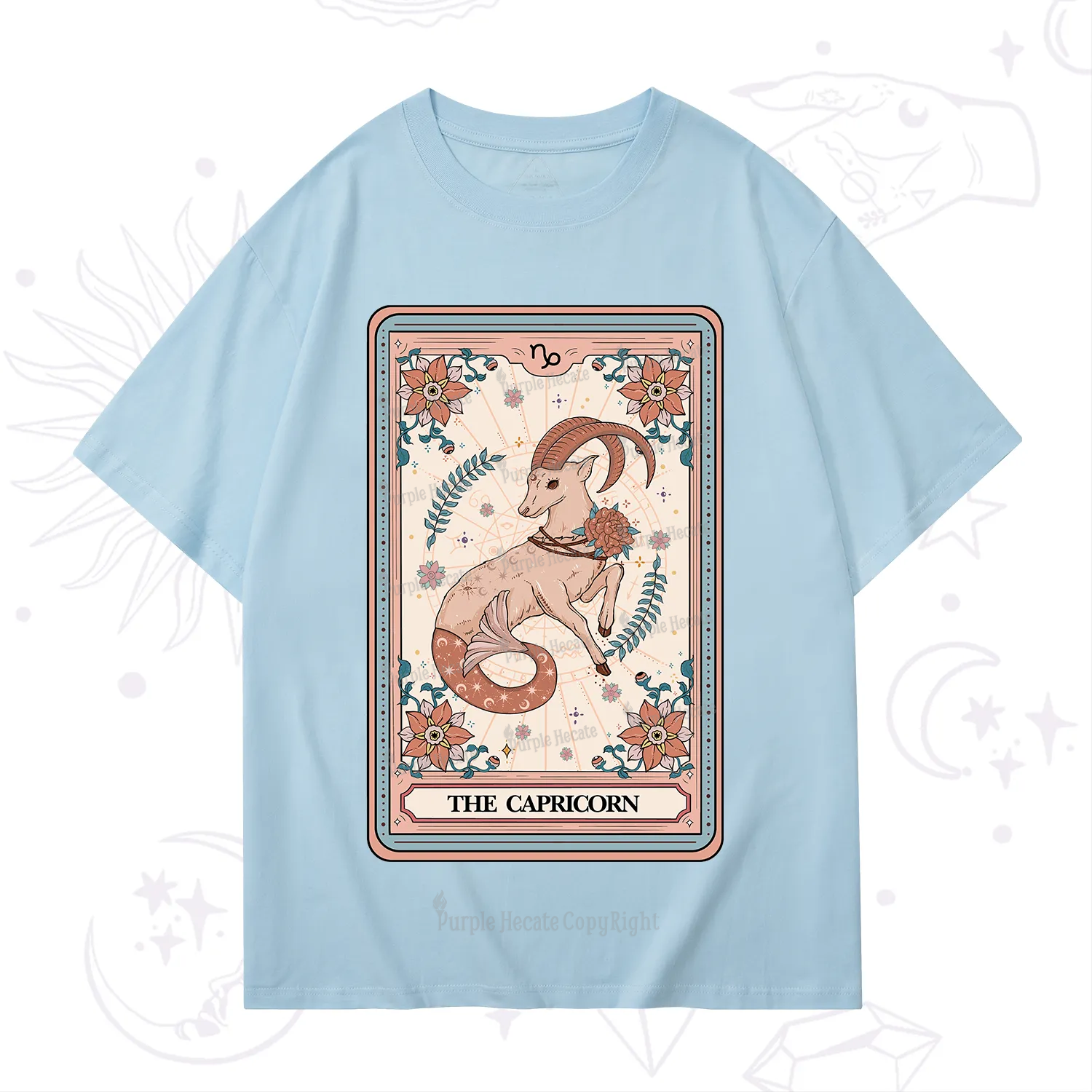 Purplehecate The Capricorn Tarot Card T-Shirt