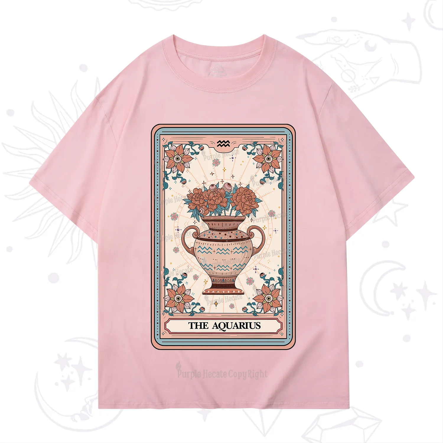 Purplehecate The Aquarius Tarot Card T-Shirt