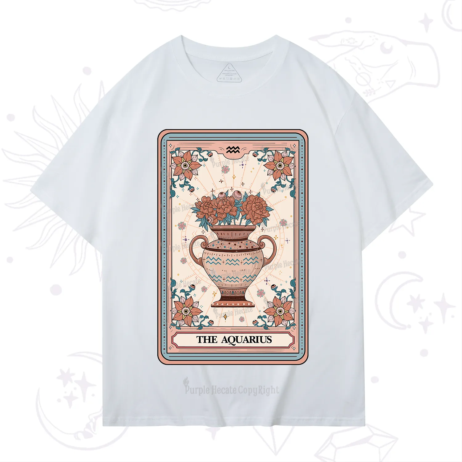Purplehecate The Aquarius Tarot Card T-Shirt