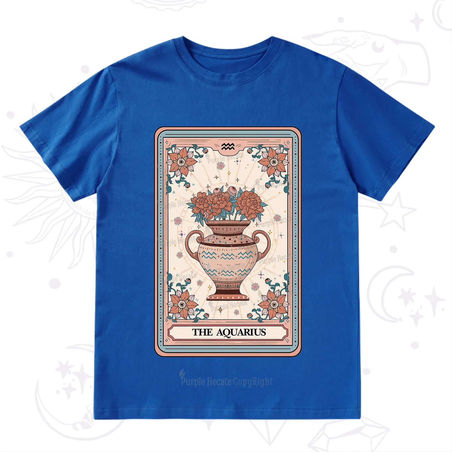 Purplehecate The Aquarius Tarot Card T-Shirt