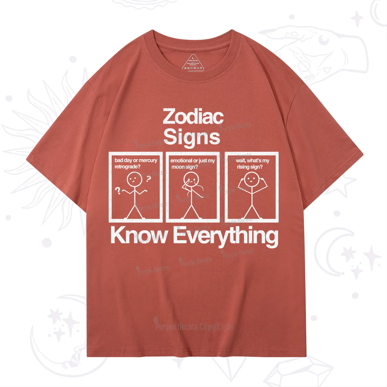 Purplehecate Zodiac Signs Know Everything T-Shirt