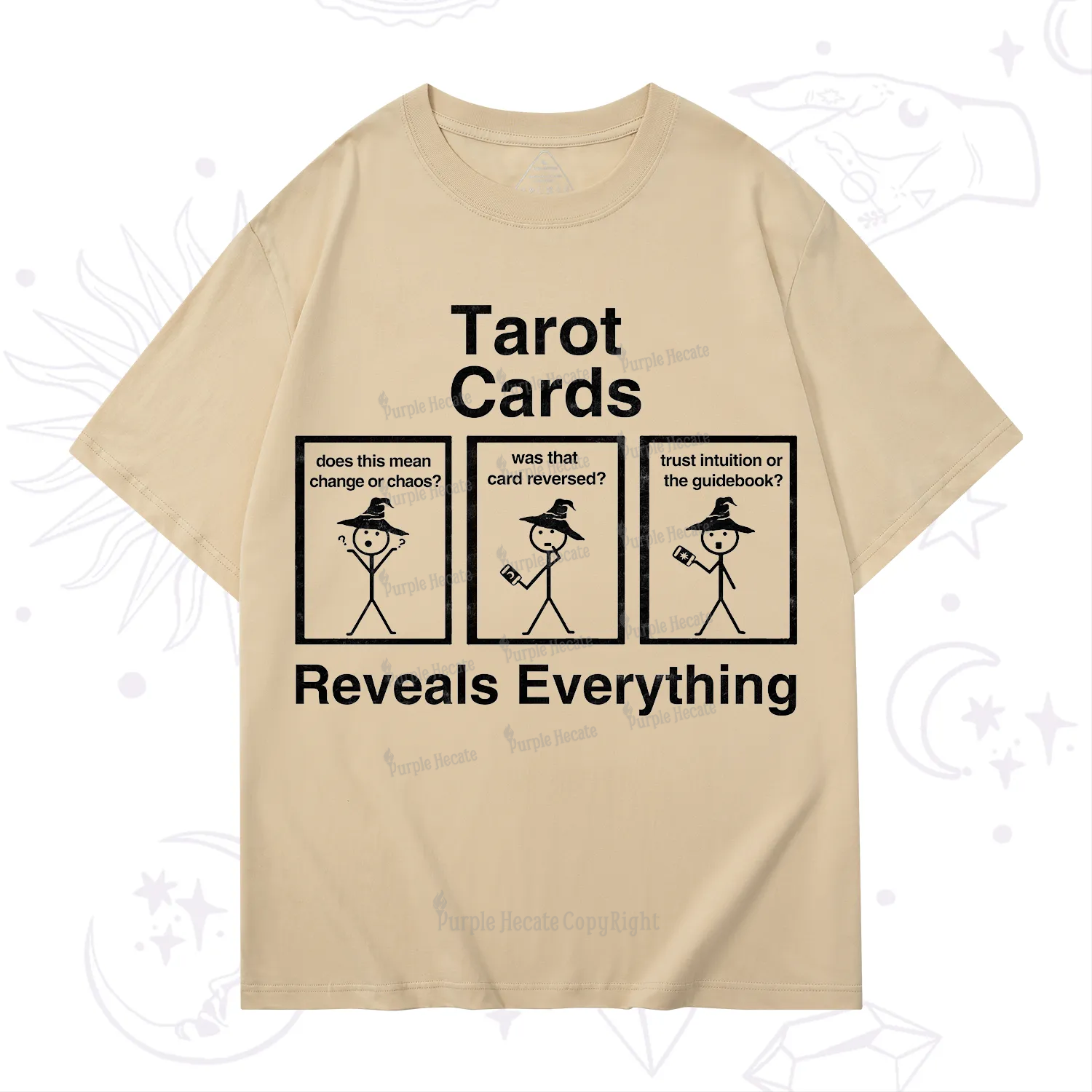 Purplehecate Tarot Card Reveals Everything T-Shirt