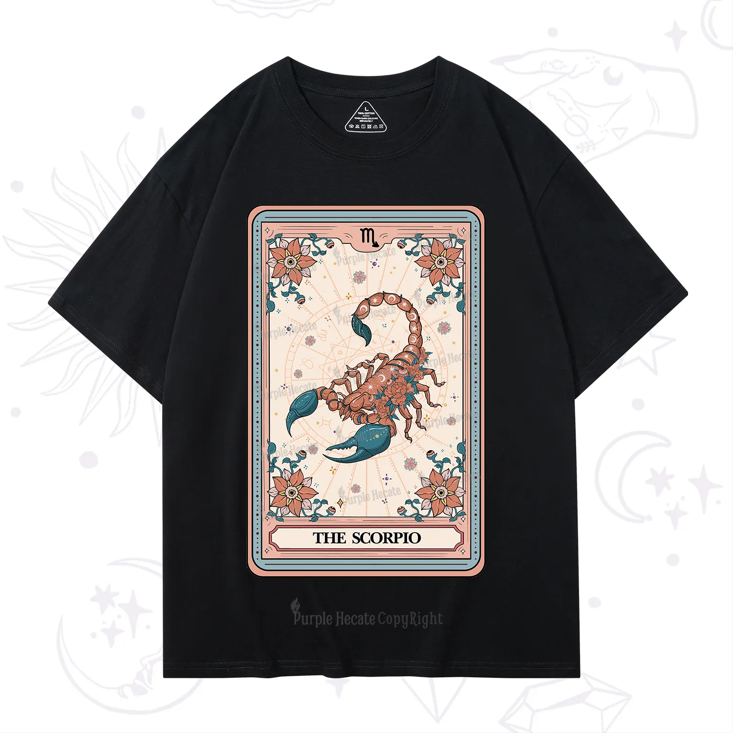 Purplehecate The Scorpio Tarot Card T-Shirt