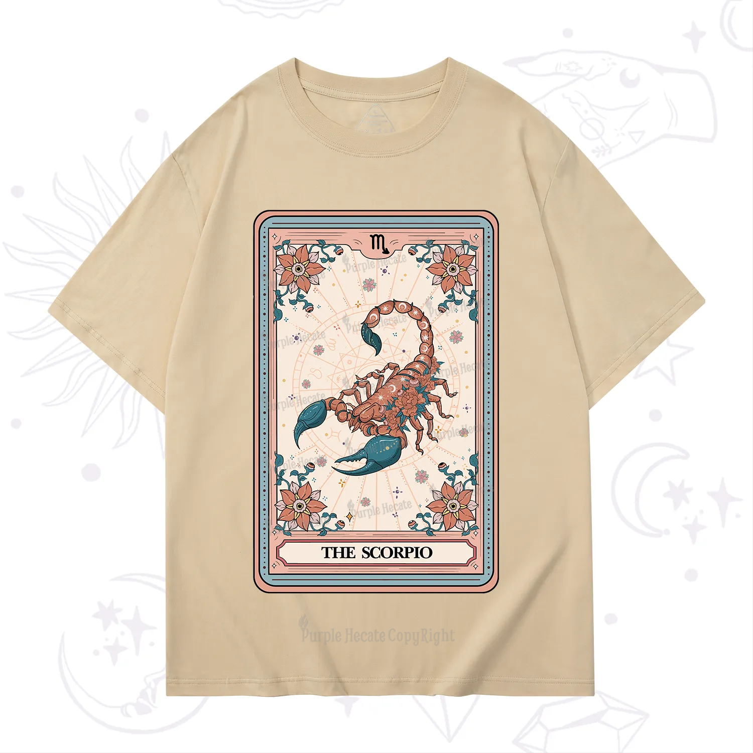 Purplehecate The Scorpio Tarot Card T-Shirt