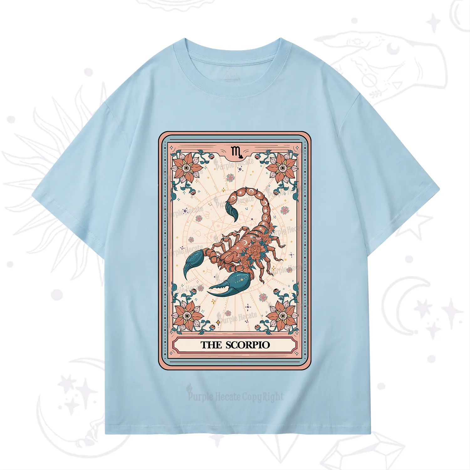 Purplehecate The Scorpio Tarot Card T-Shirt