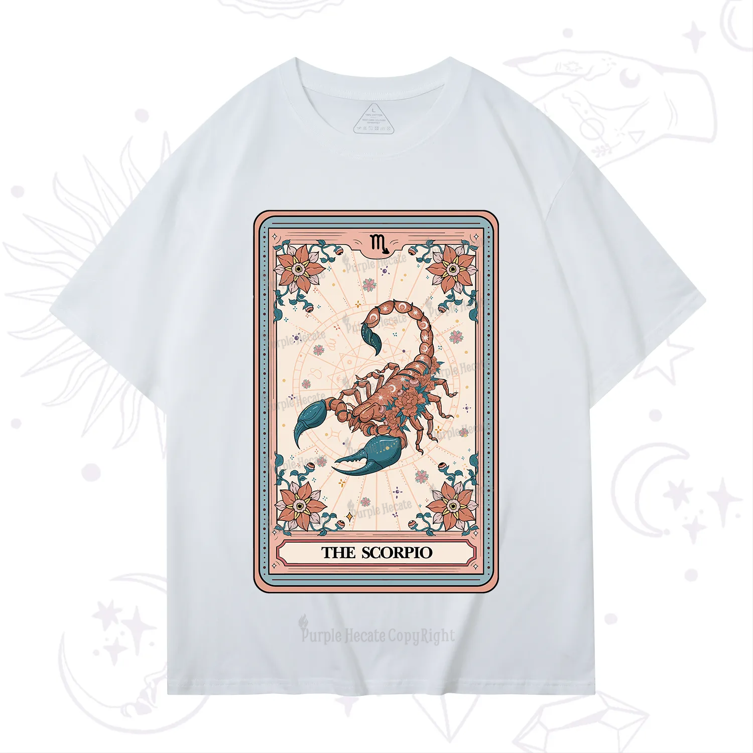 Purplehecate The Scorpio Tarot Card T-Shirt