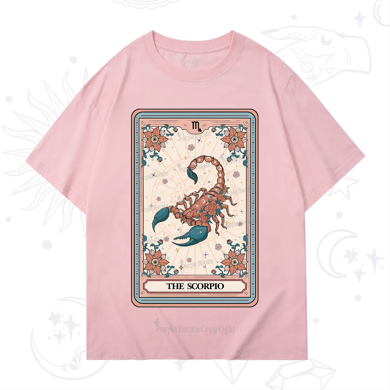 Purplehecate The Scorpio Tarot Card T-Shirt