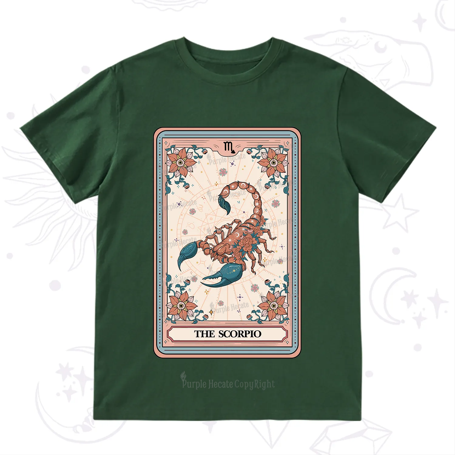Purplehecate The Scorpio Tarot Card T-Shirt