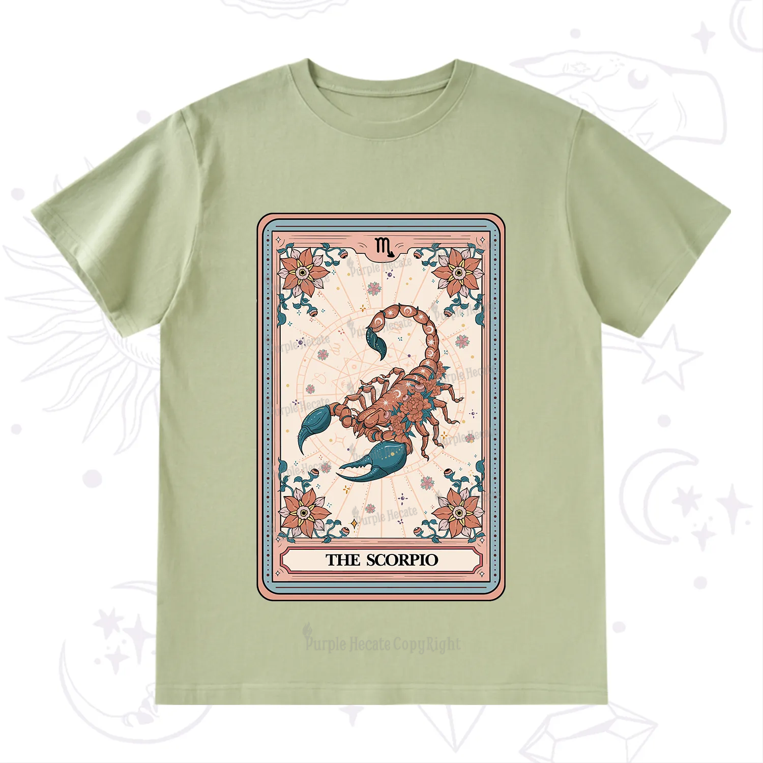 Purplehecate The Scorpio Tarot Card T-Shirt
