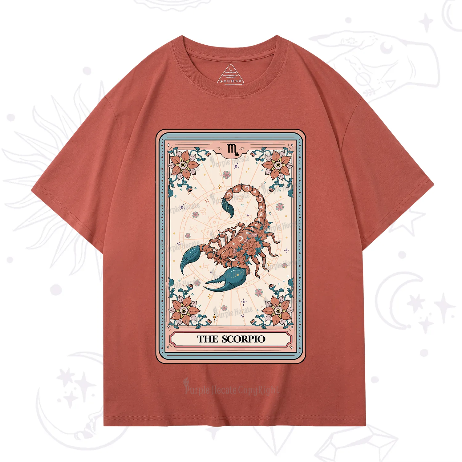 Purplehecate The Scorpio Tarot Card T-Shirt