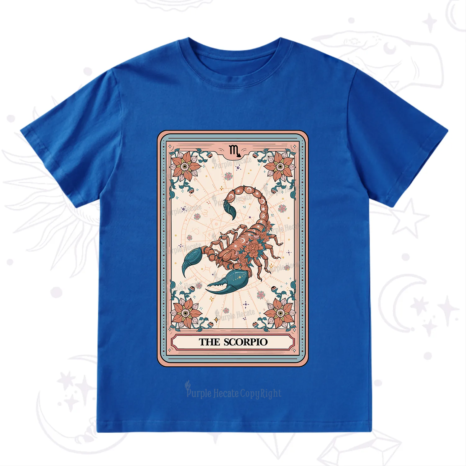 Purplehecate The Scorpio Tarot Card T-Shirt