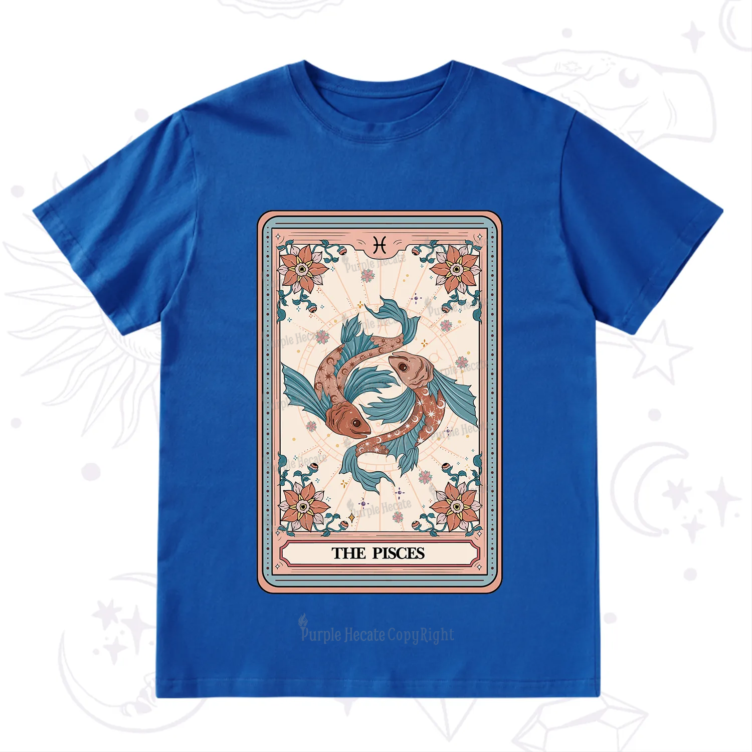 Purplehecate The Pisces Tarot Card T-Shirt