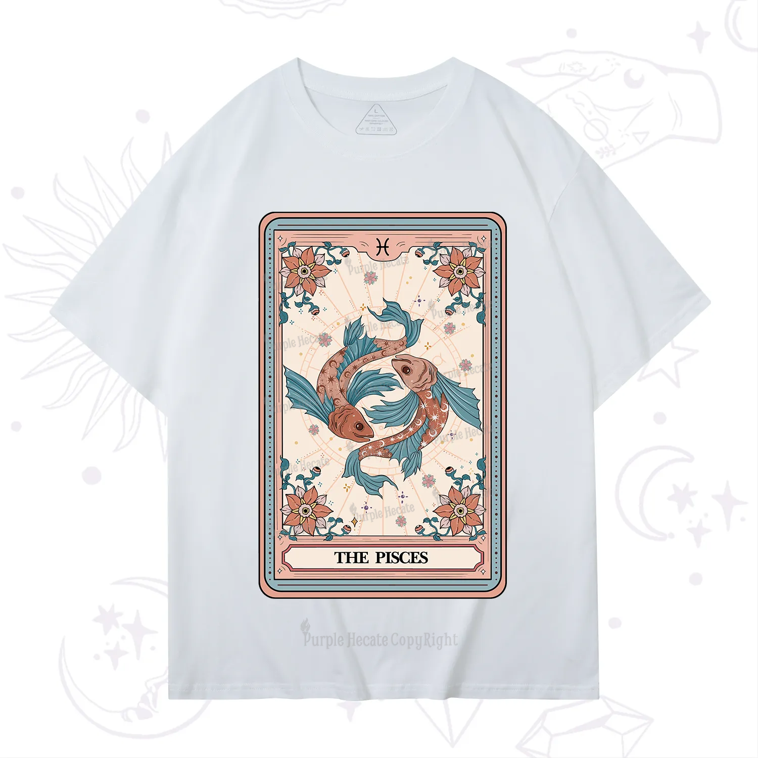 Purplehecate The Pisces Tarot Card T-Shirt