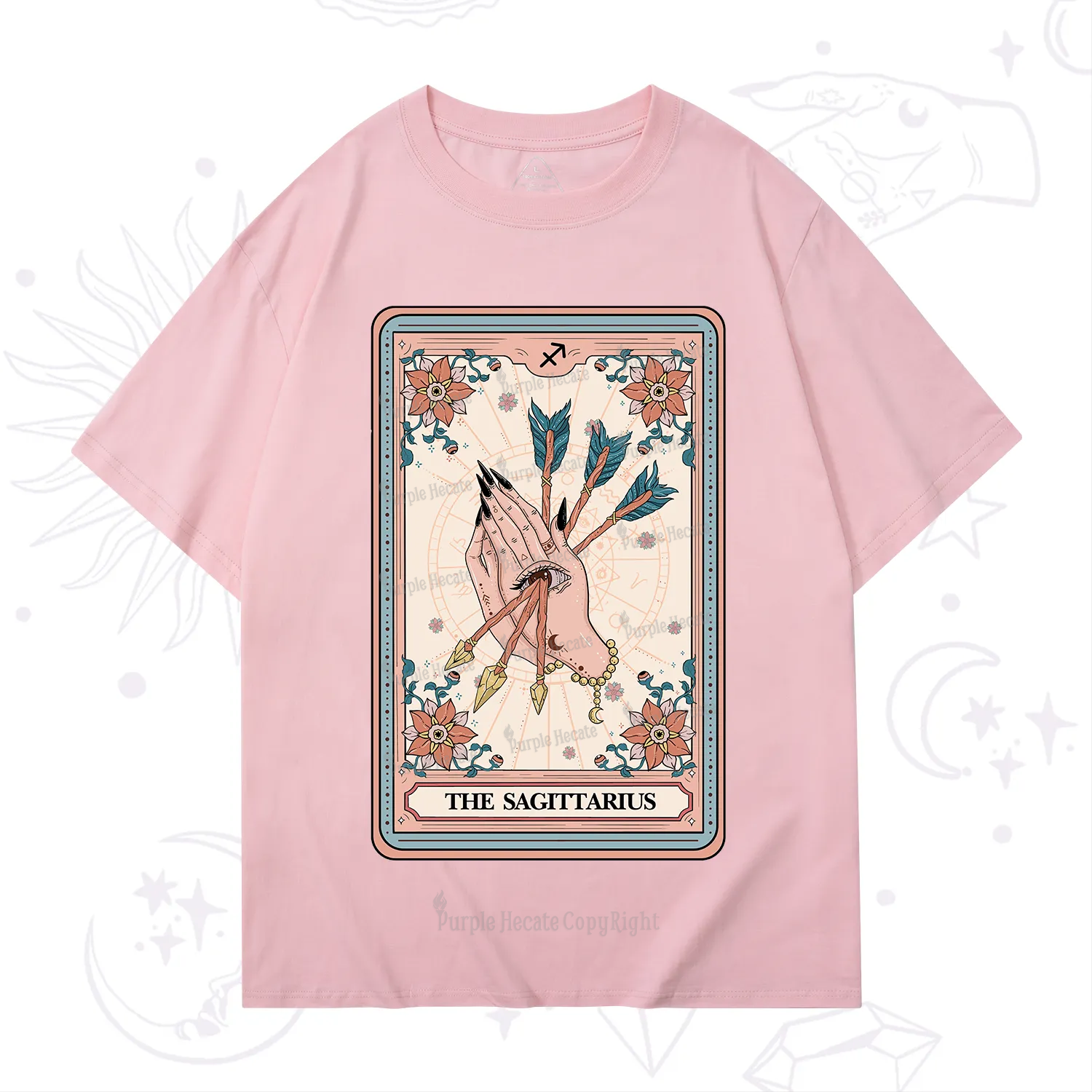 Purplehecate The Sagittarius Tarot Card T-Shirt