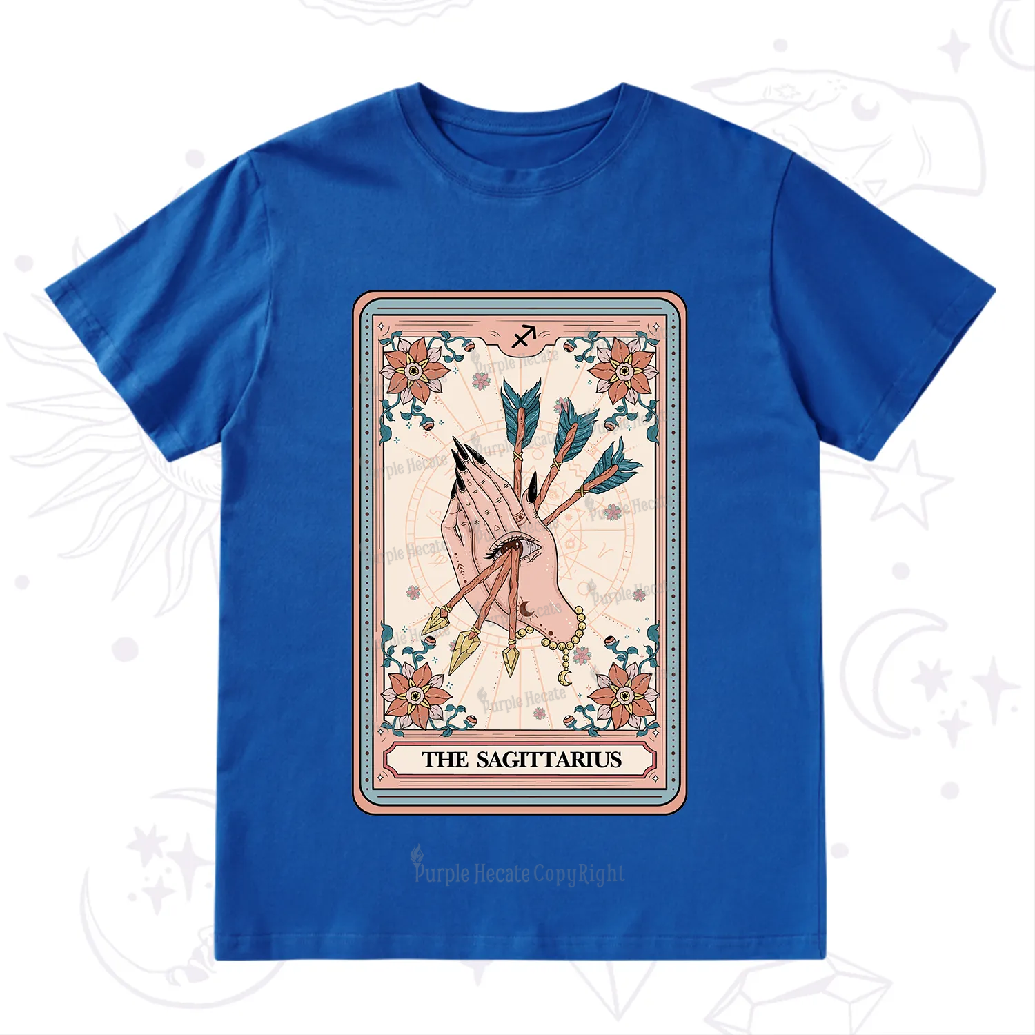 Purplehecate The Sagittarius Tarot Card T-Shirt