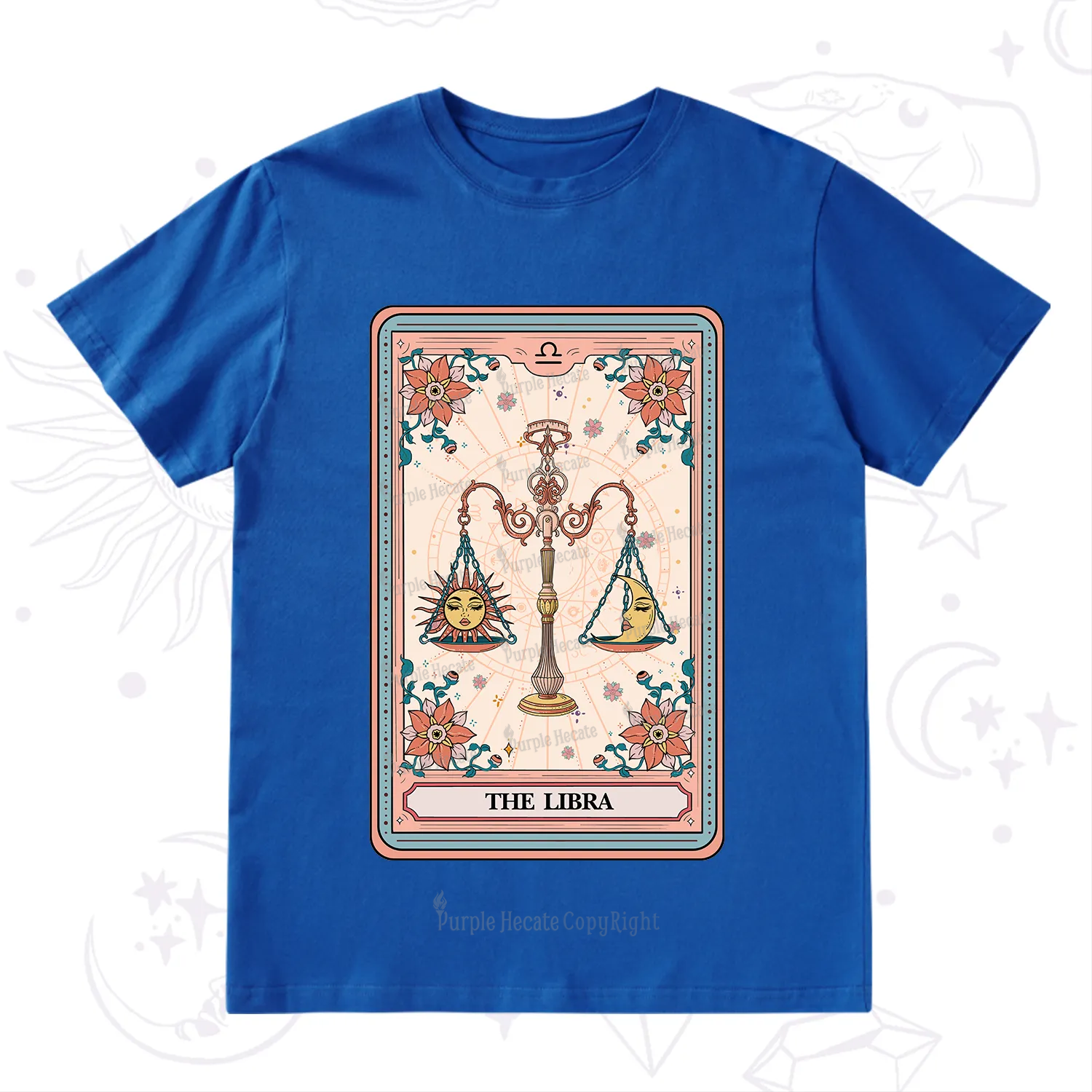 Purplehecate The Libra Tarot Card T-Shirt