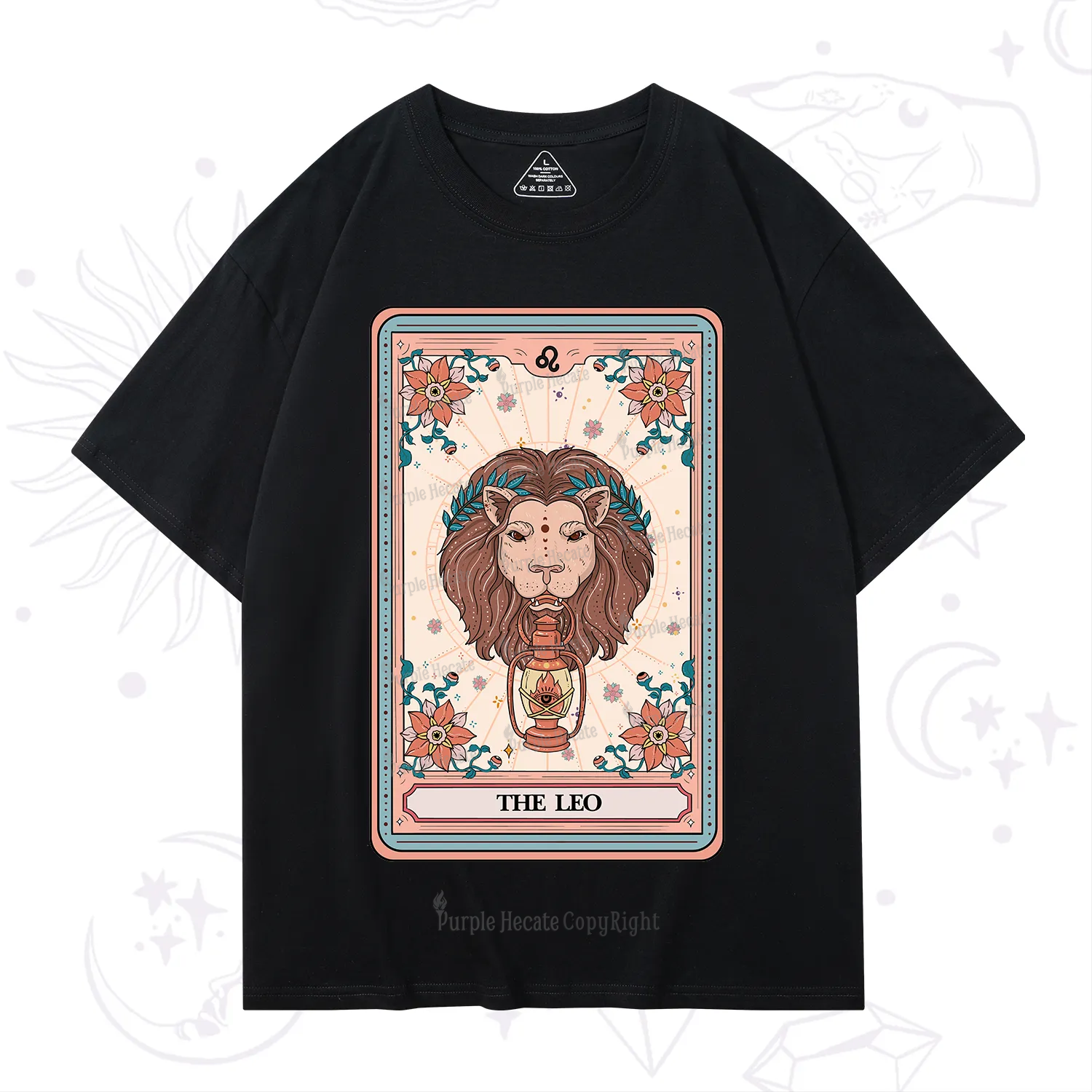 Purplehecate The Leo Tarot Card T-Shirt