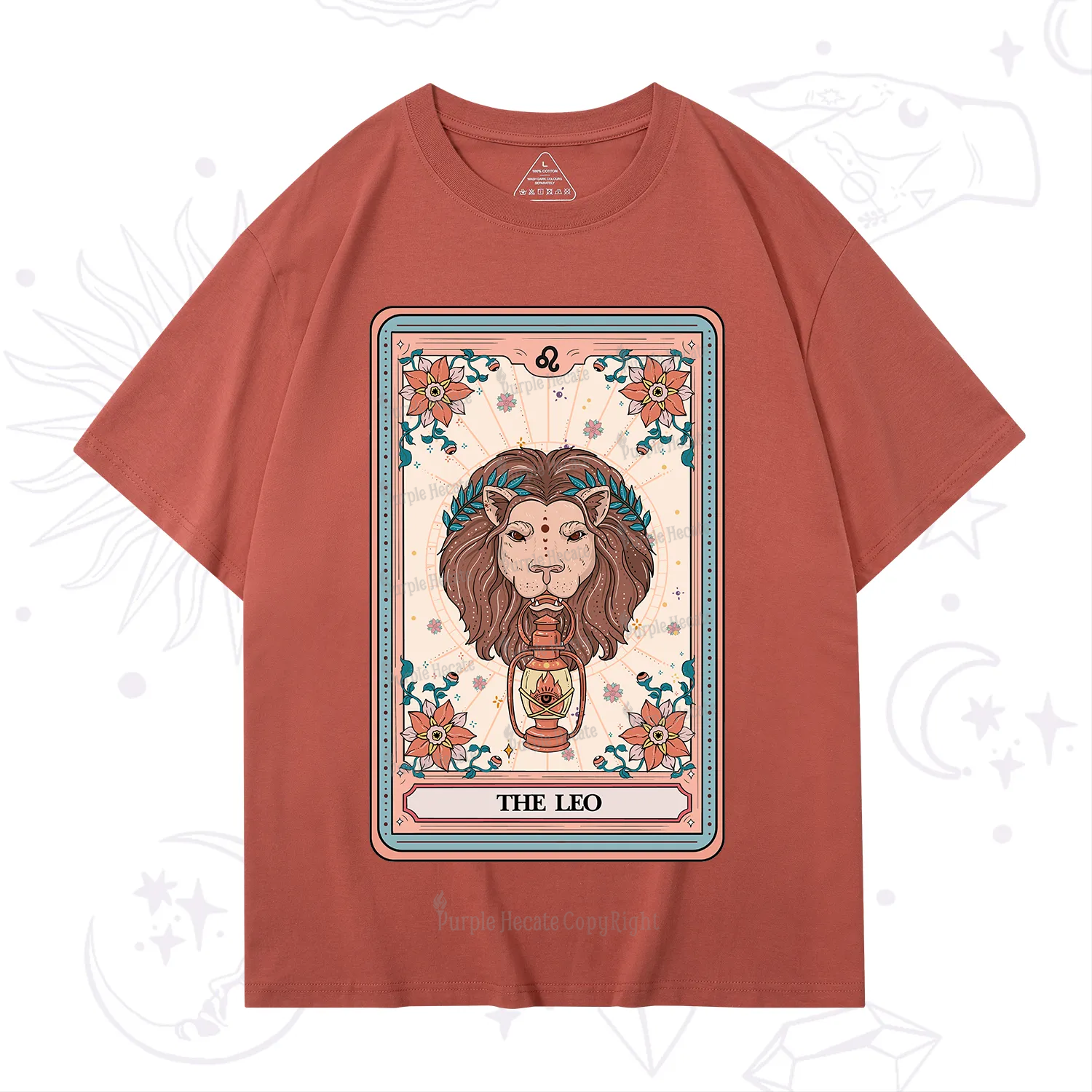 Purplehecate The Leo Tarot Card T-Shirt