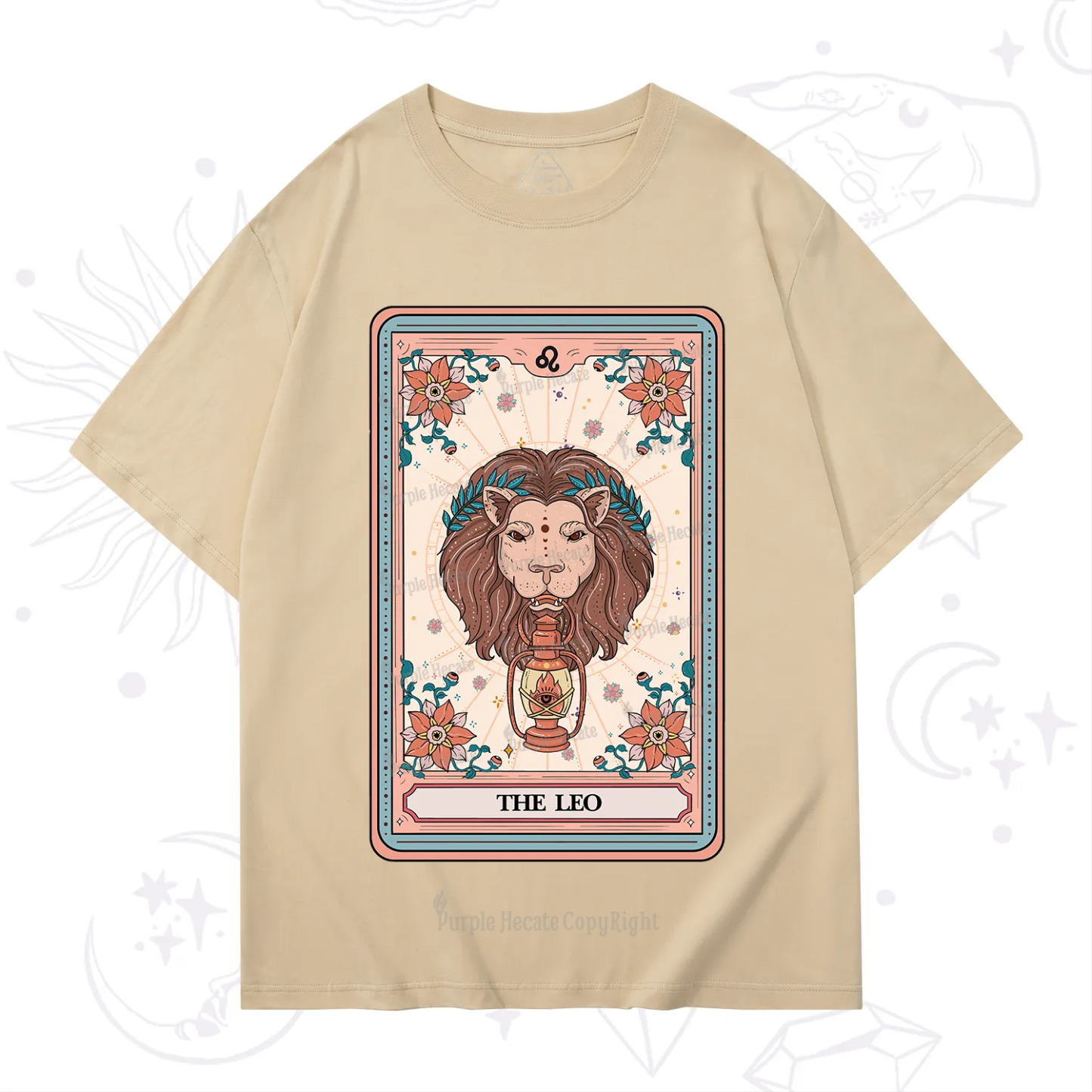 Purplehecate The Leo Tarot Card T-Shirt