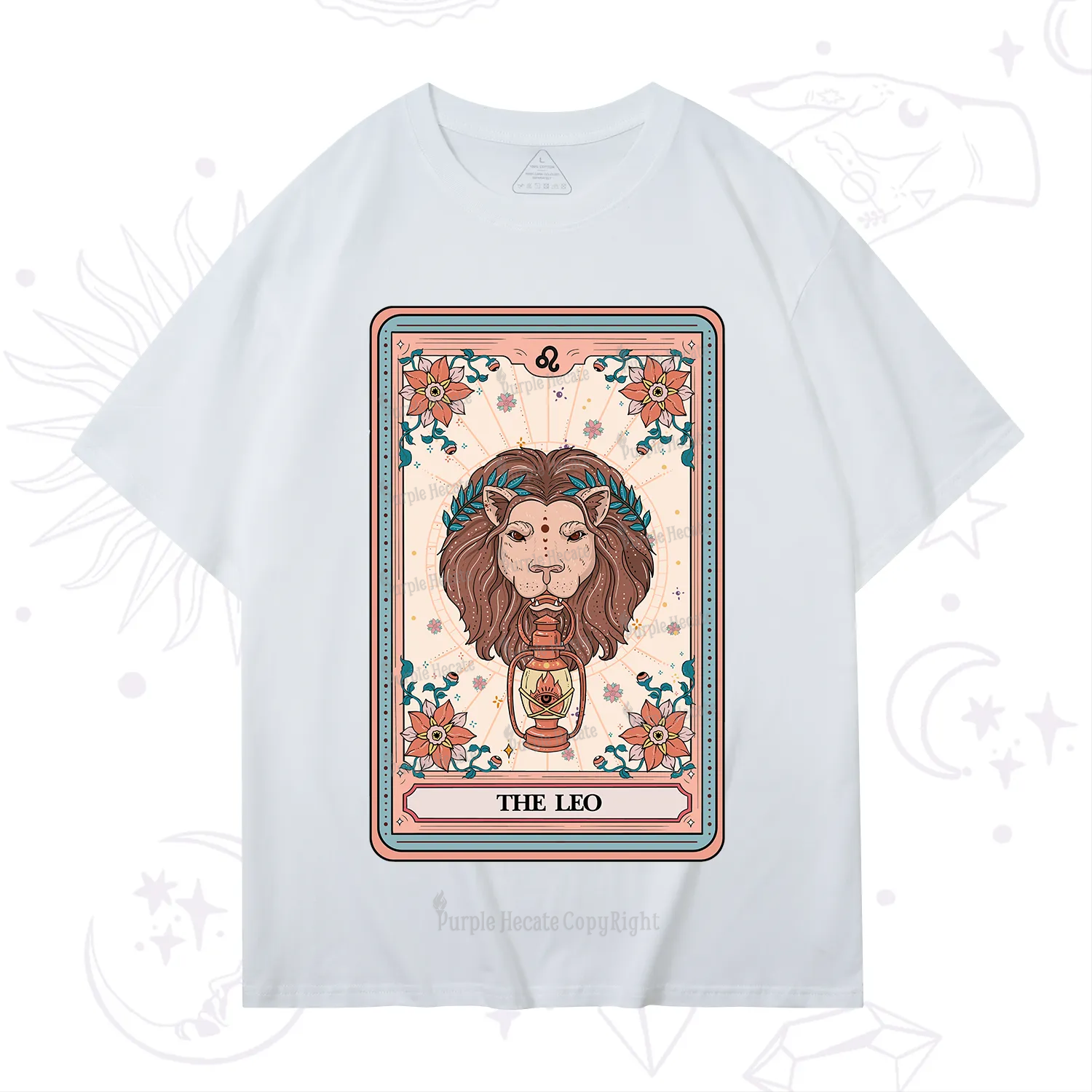 Purplehecate The Leo Tarot Card T-Shirt