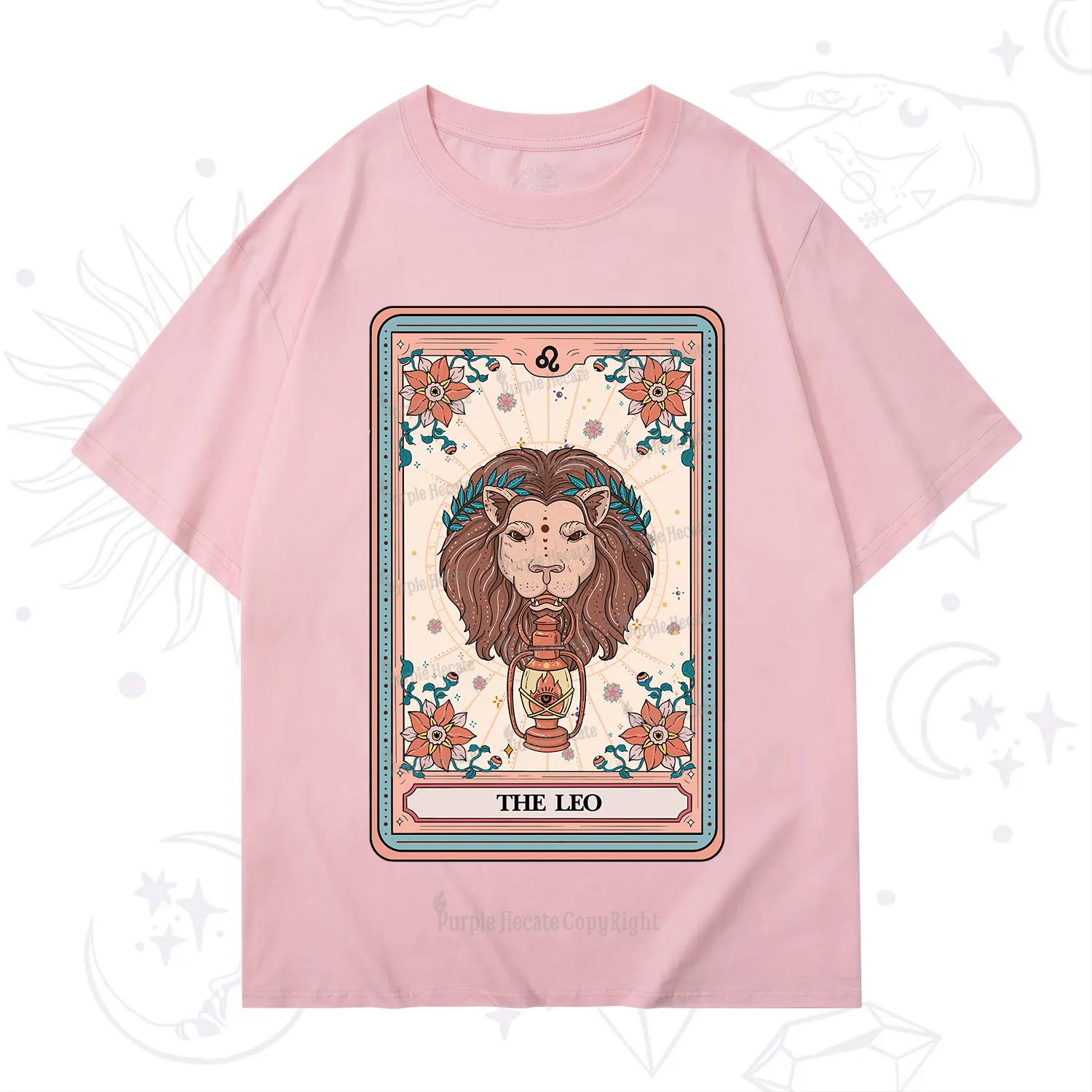 Purplehecate The Leo Tarot Card T-Shirt