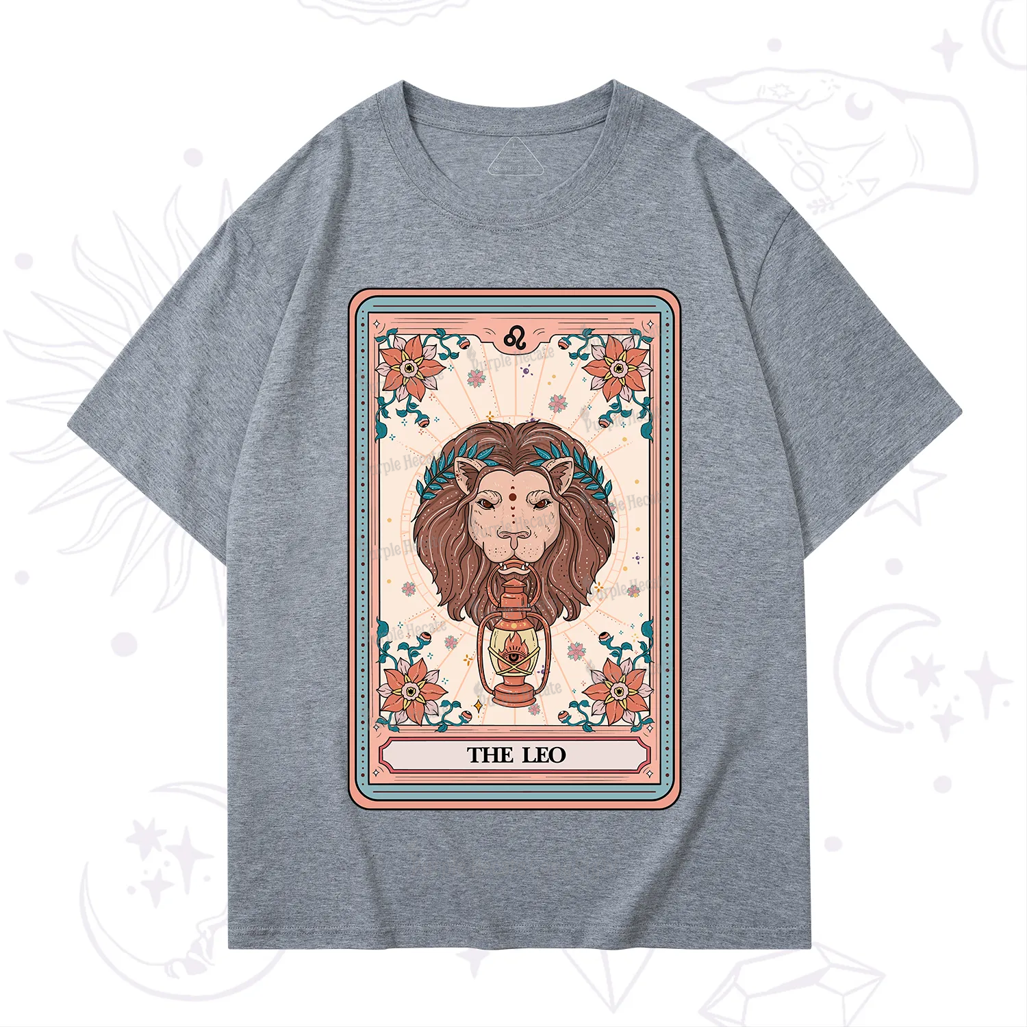 Purplehecate The Leo Tarot Card T-Shirt