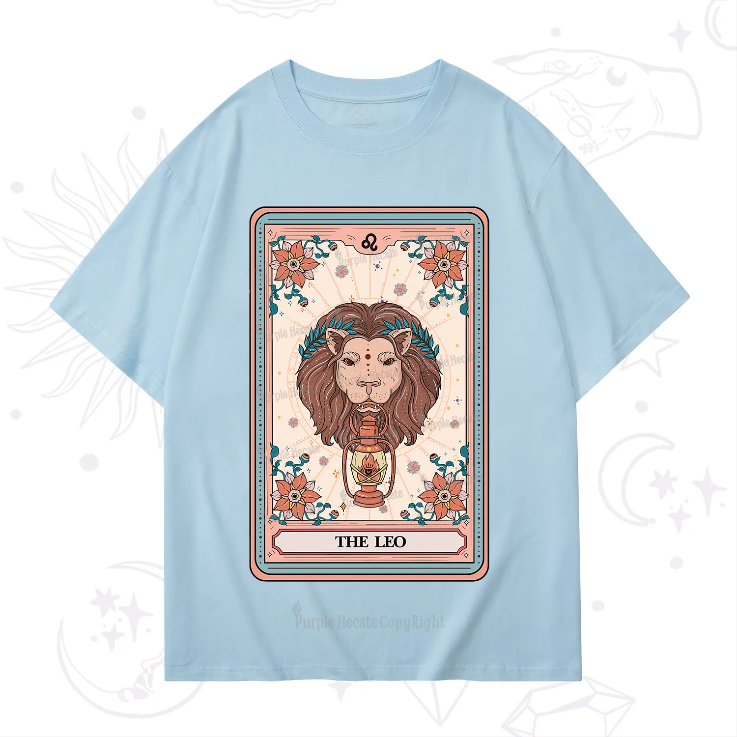 Purplehecate The Leo Tarot Card T-Shirt