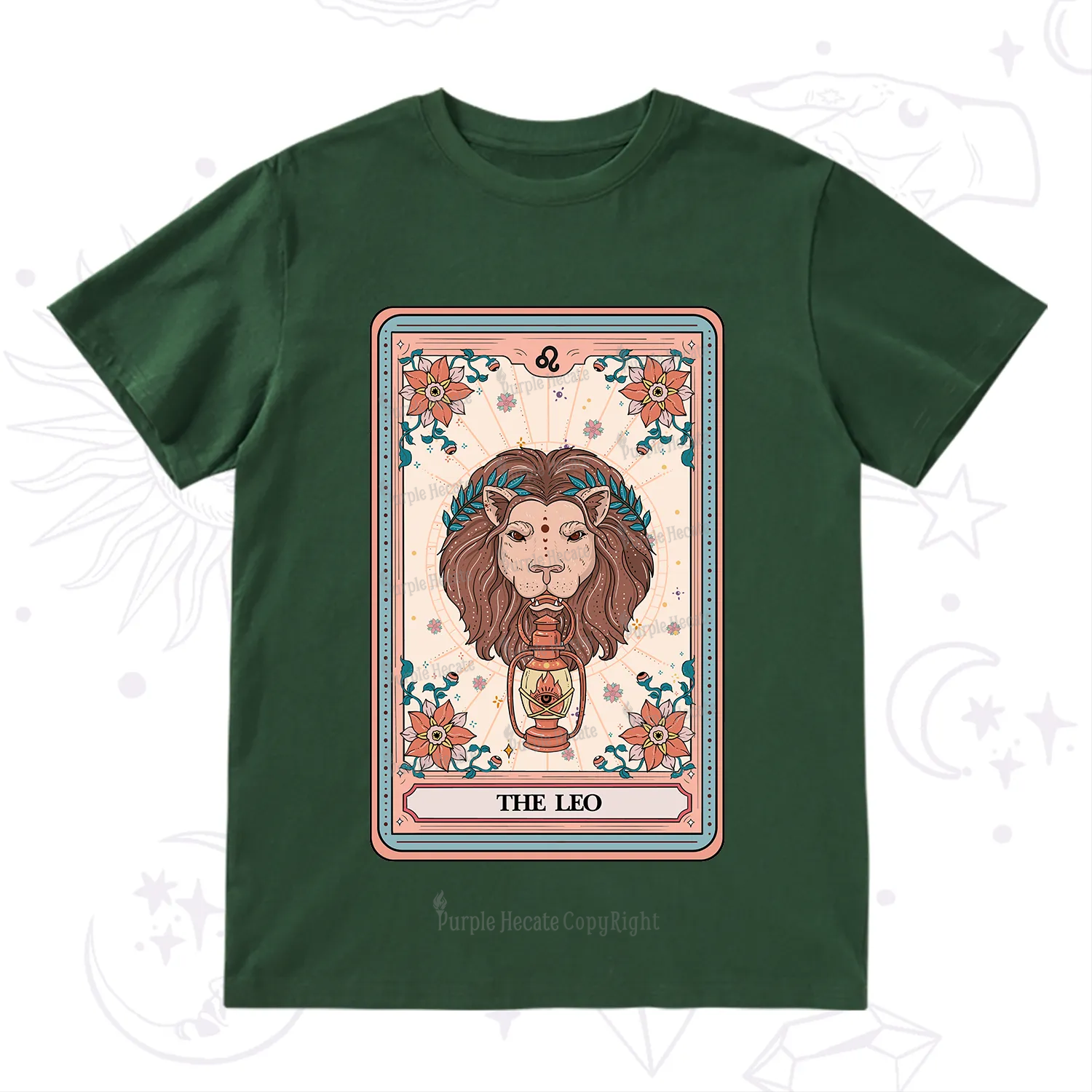 Purplehecate The Leo Tarot Card T-Shirt