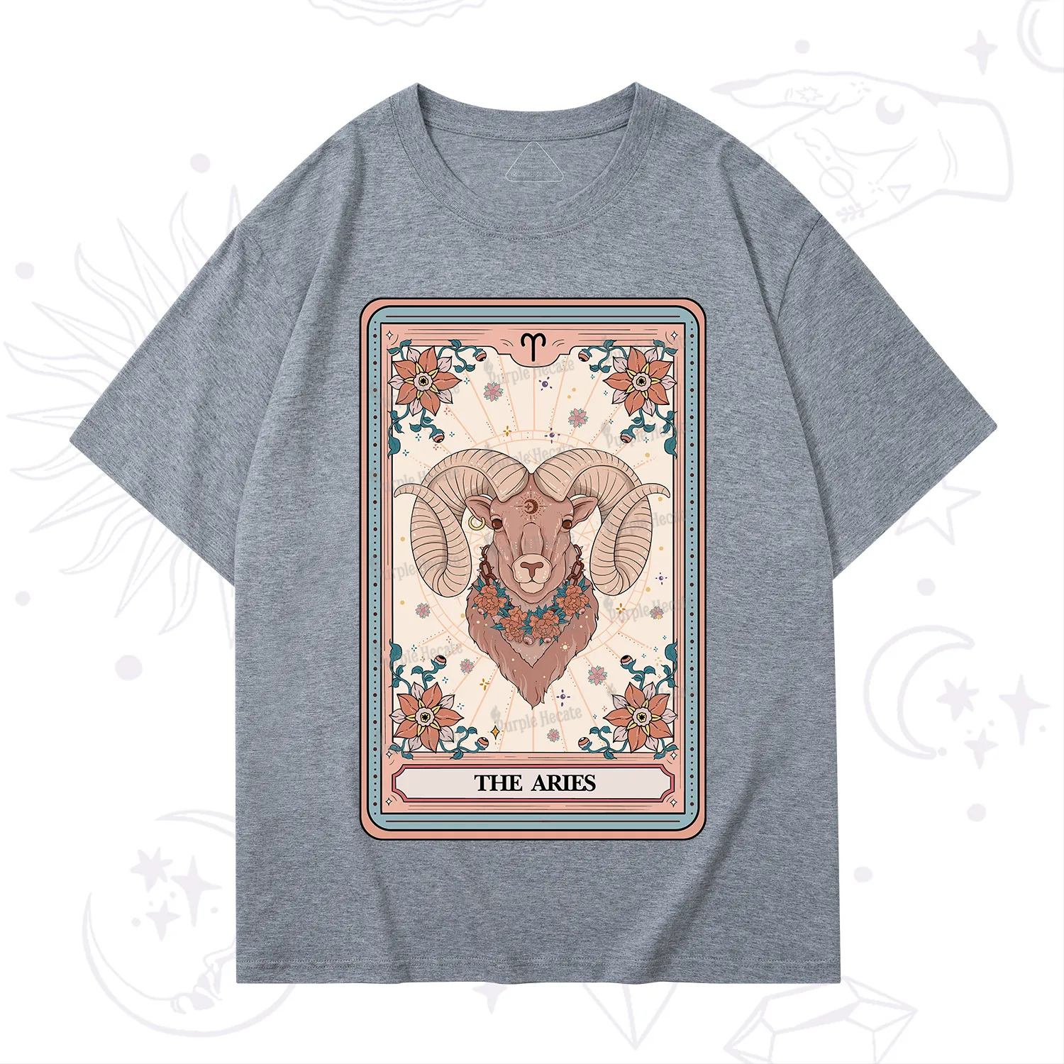 Purplehecate The Aries Tarot Card T-Shirt