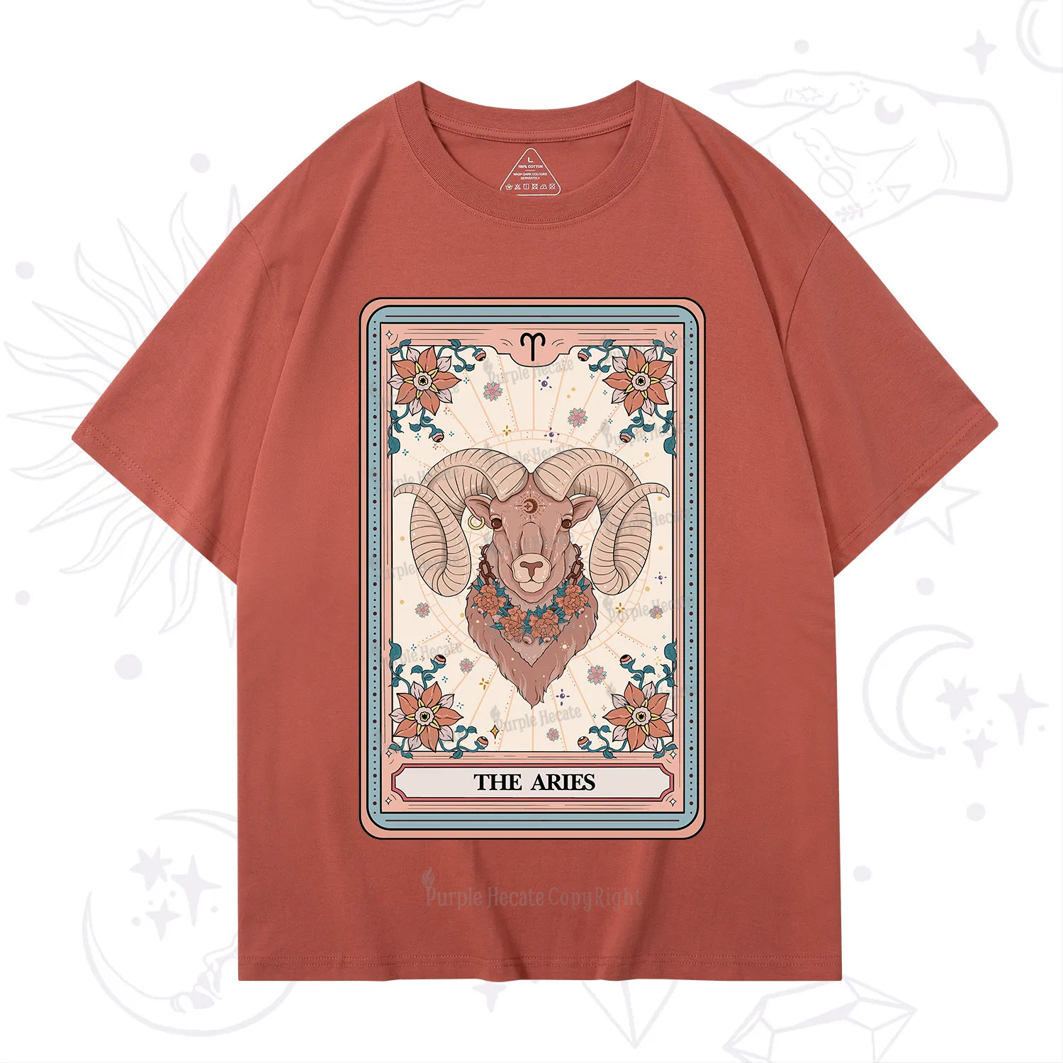 Purplehecate The Aries Tarot Card T-Shirt