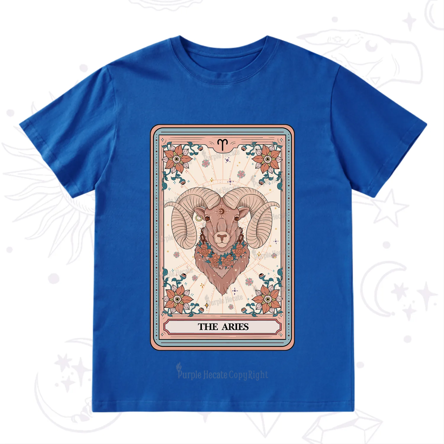 Purplehecate The Aries Tarot Card T-Shirt