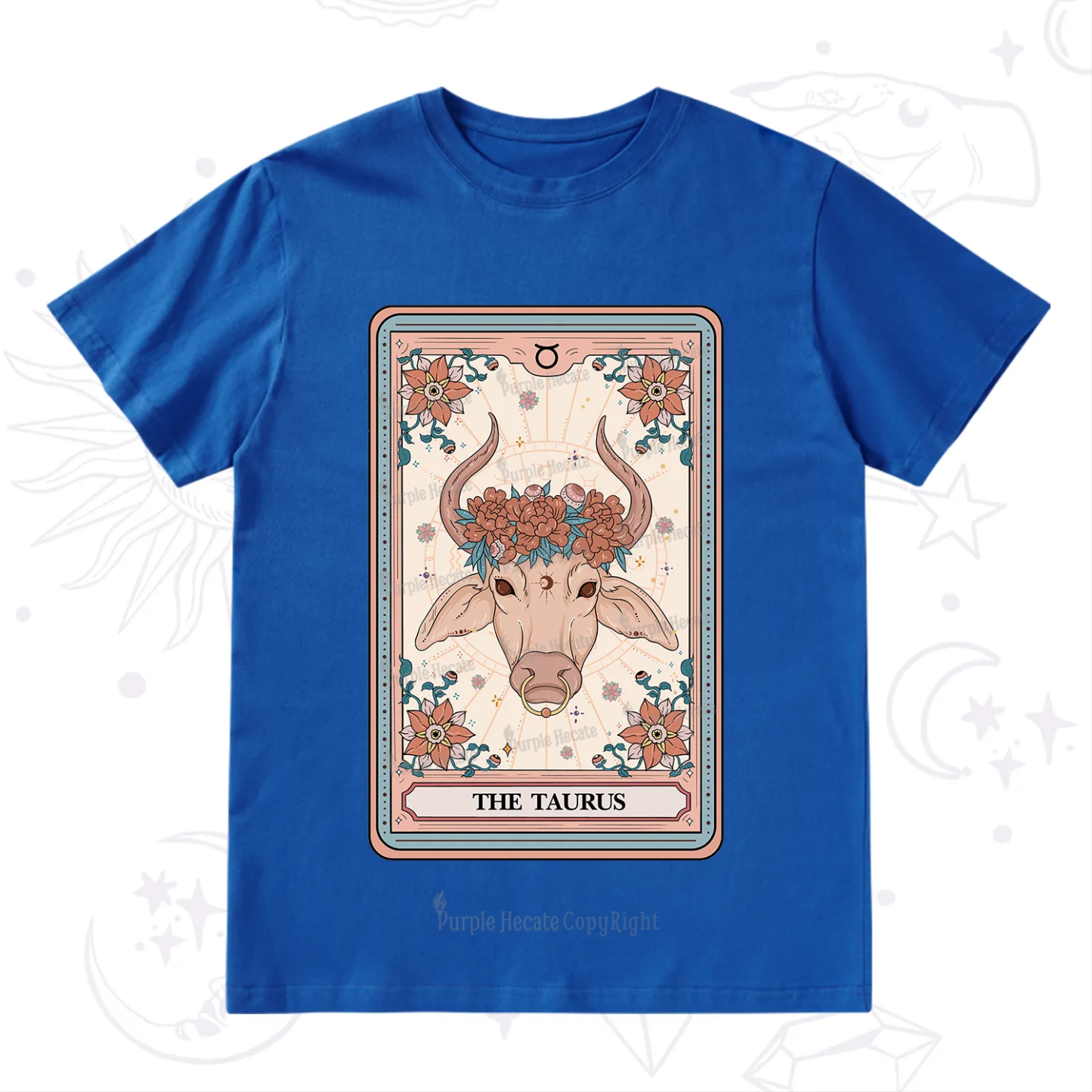 Purplehecate The Taurus Tarot Card T-Shirt