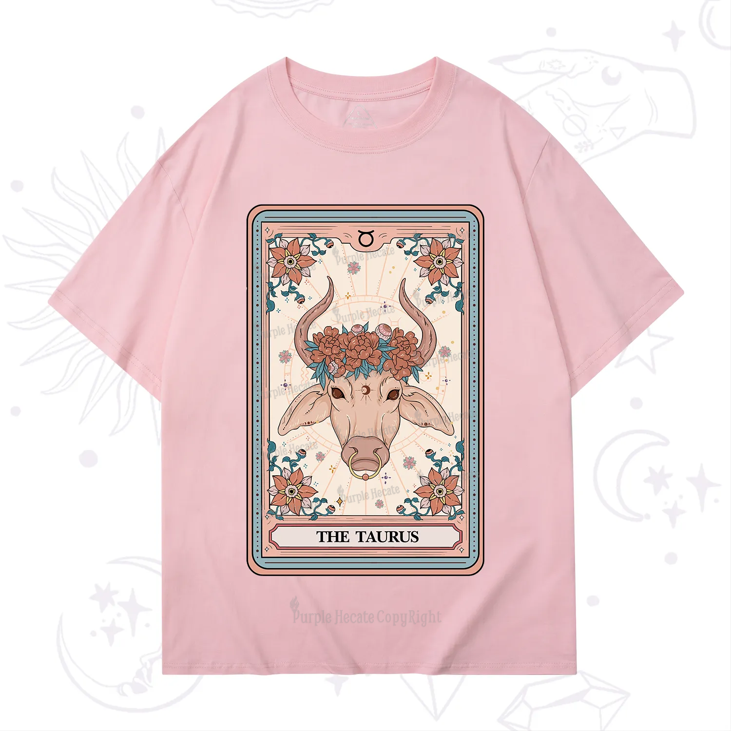 Purplehecate The Taurus Tarot Card T-Shirt