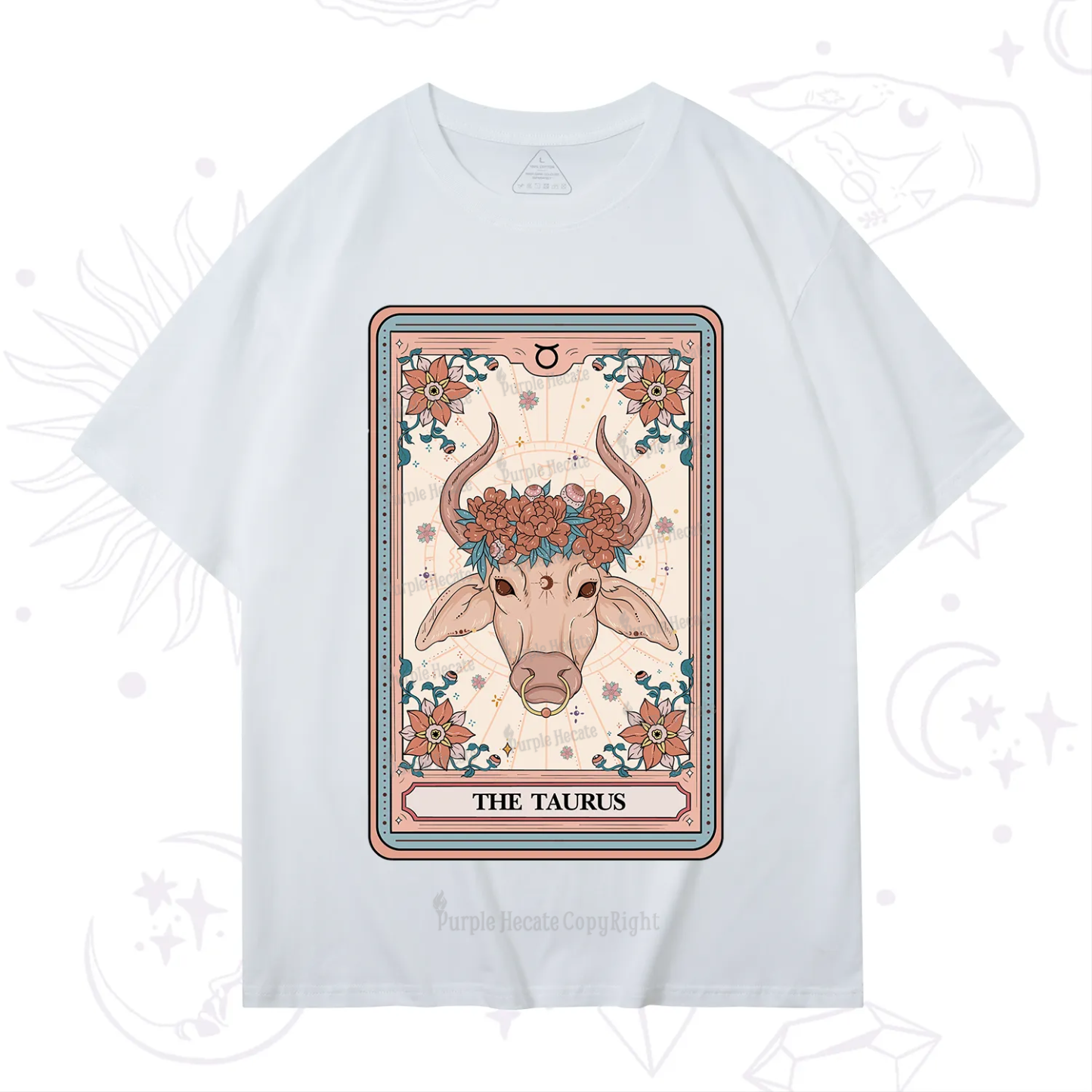 Purplehecate The Taurus Tarot Card T-Shirt