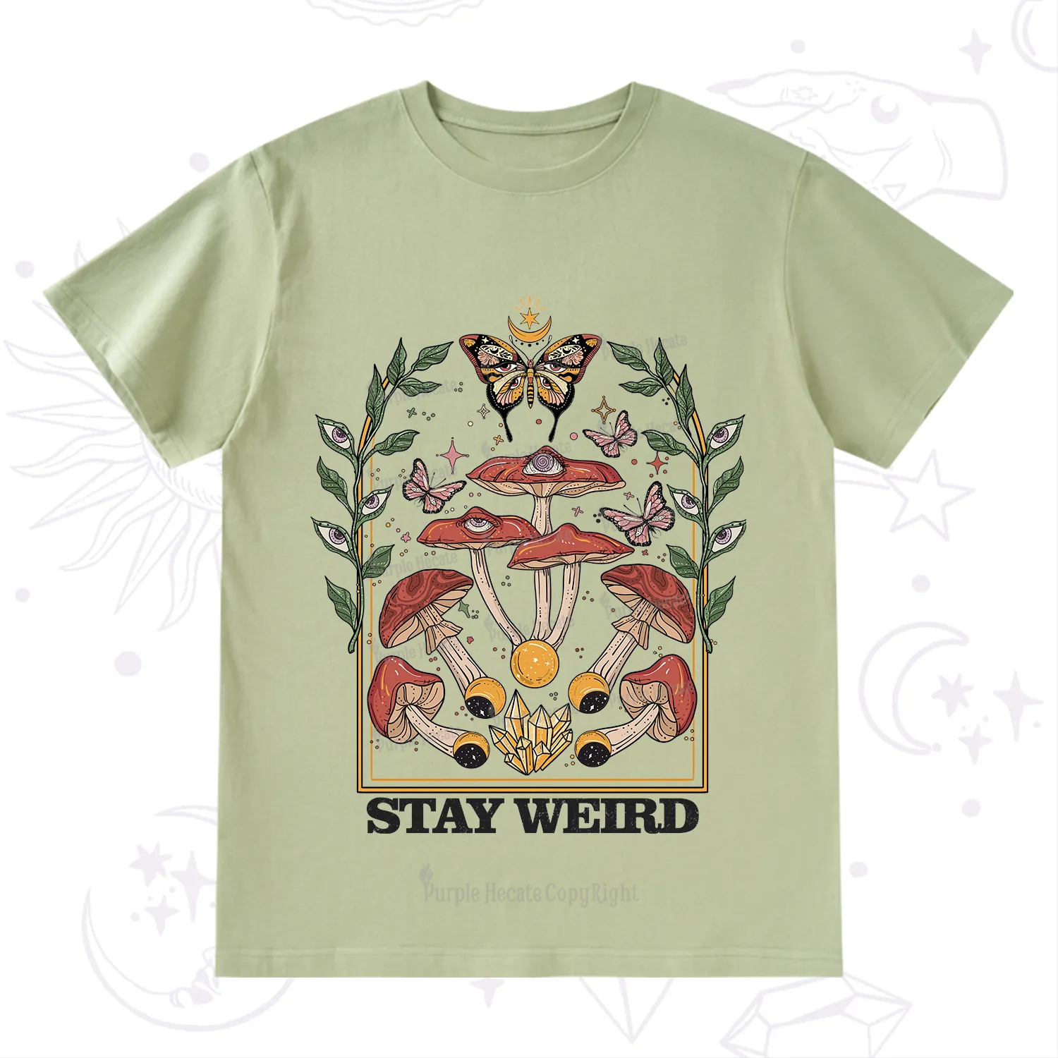 Purplehecate Stay Weird T-Shirt