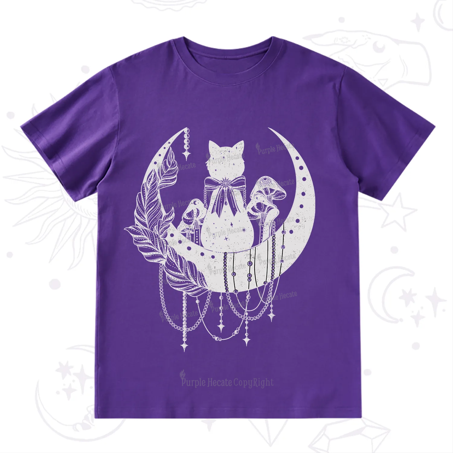 Purplehecate Hecate's Triple Moon T-Shirt